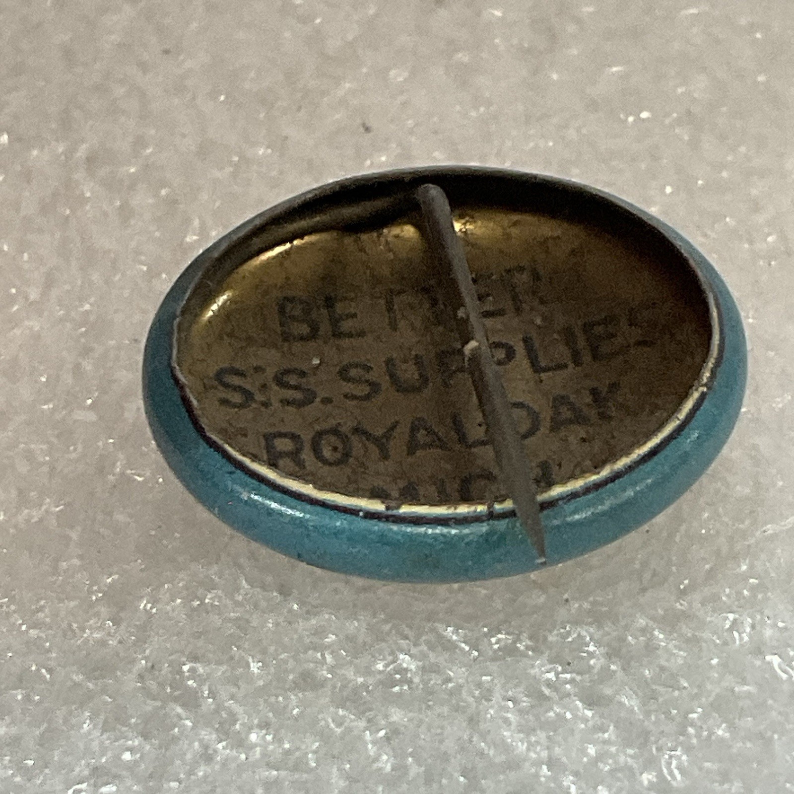 Rally Day .75” Vintage Button Made By Better SS Supply Royal Oak Mich - Image 9