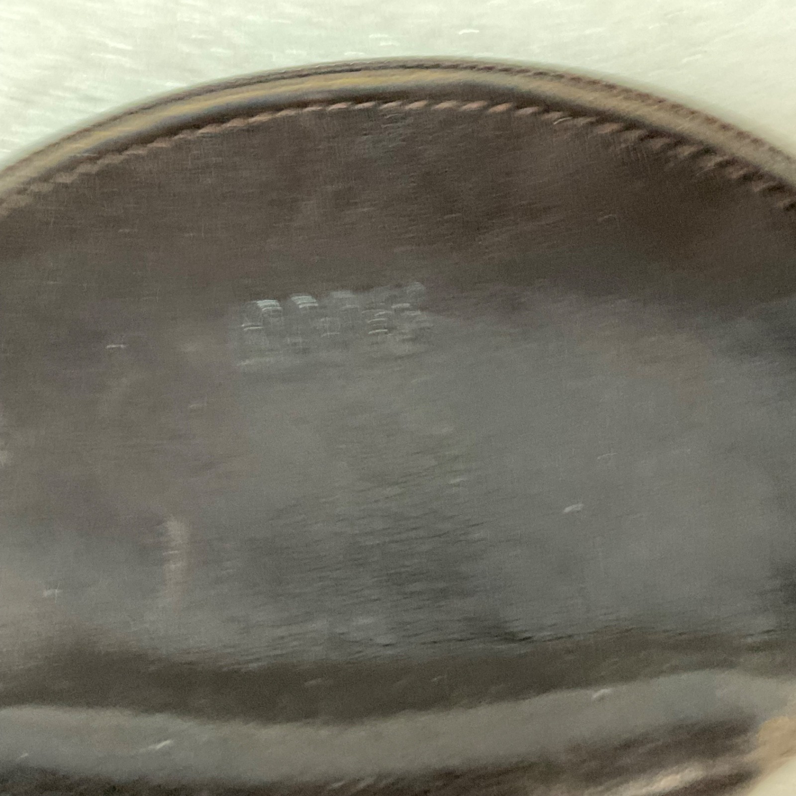 Roots Brown Leather Zip Coin Purse Made In Canada 4.75in - Image 2