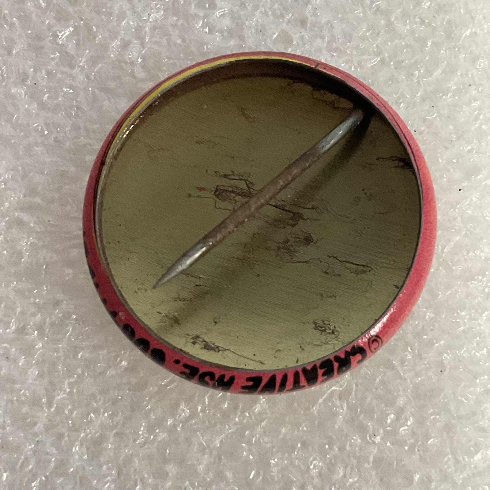 Happiness Is A Happening Vintage 1” Button Pin Pinback Made By Creative - Image 6
