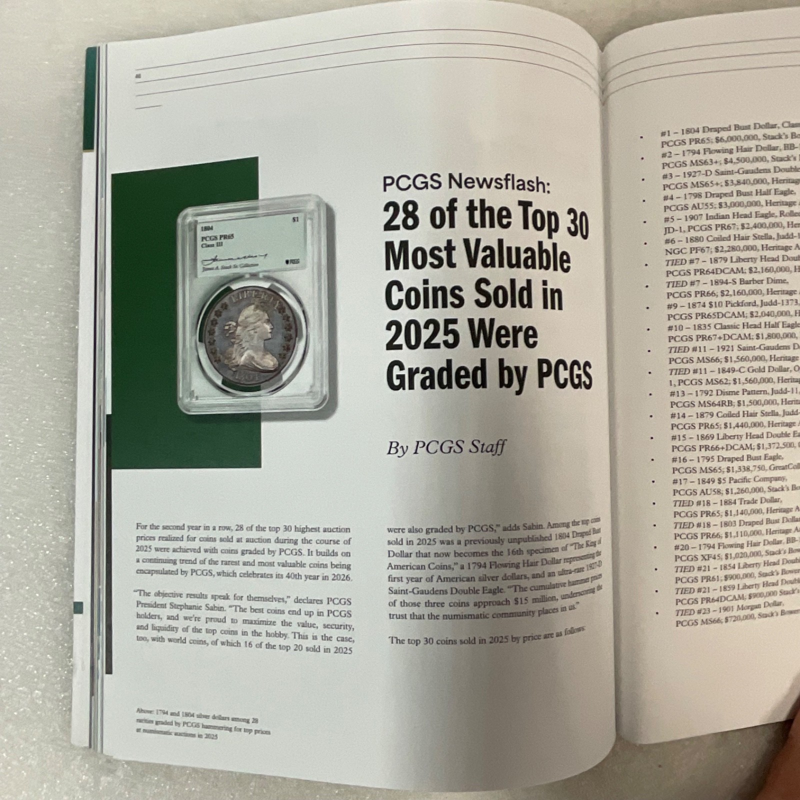 PCGS Insider Issue No 7 May June 2026 Coin Magazine Single Issue - Image 24
