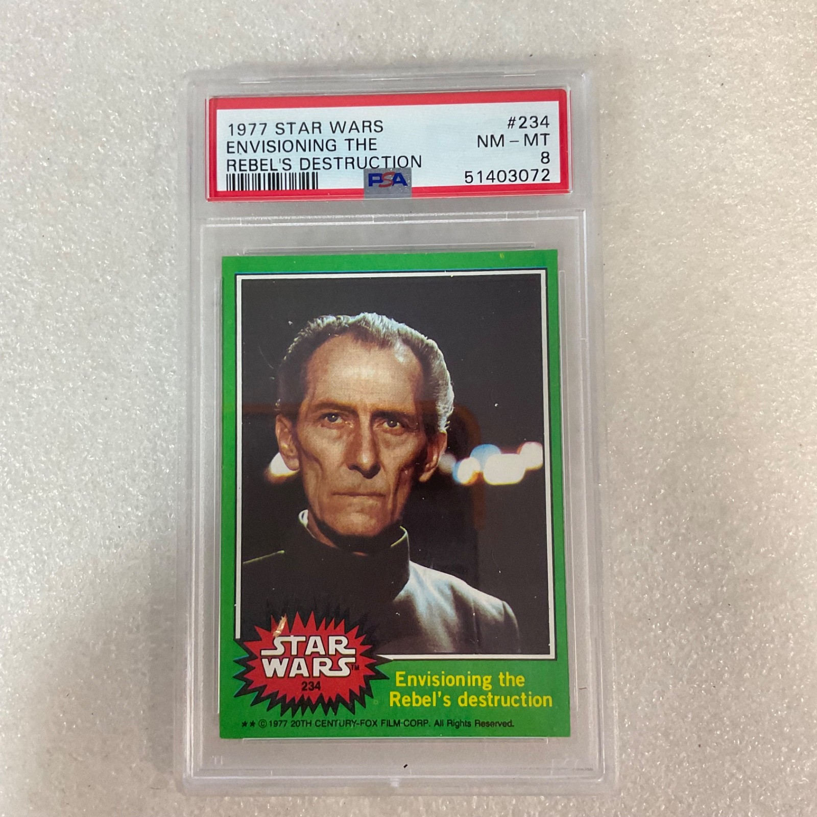 Star Wars 1977 Envisioning The Rebel's Destruction #234 PSA 8 CERT#51403072 - Image 1