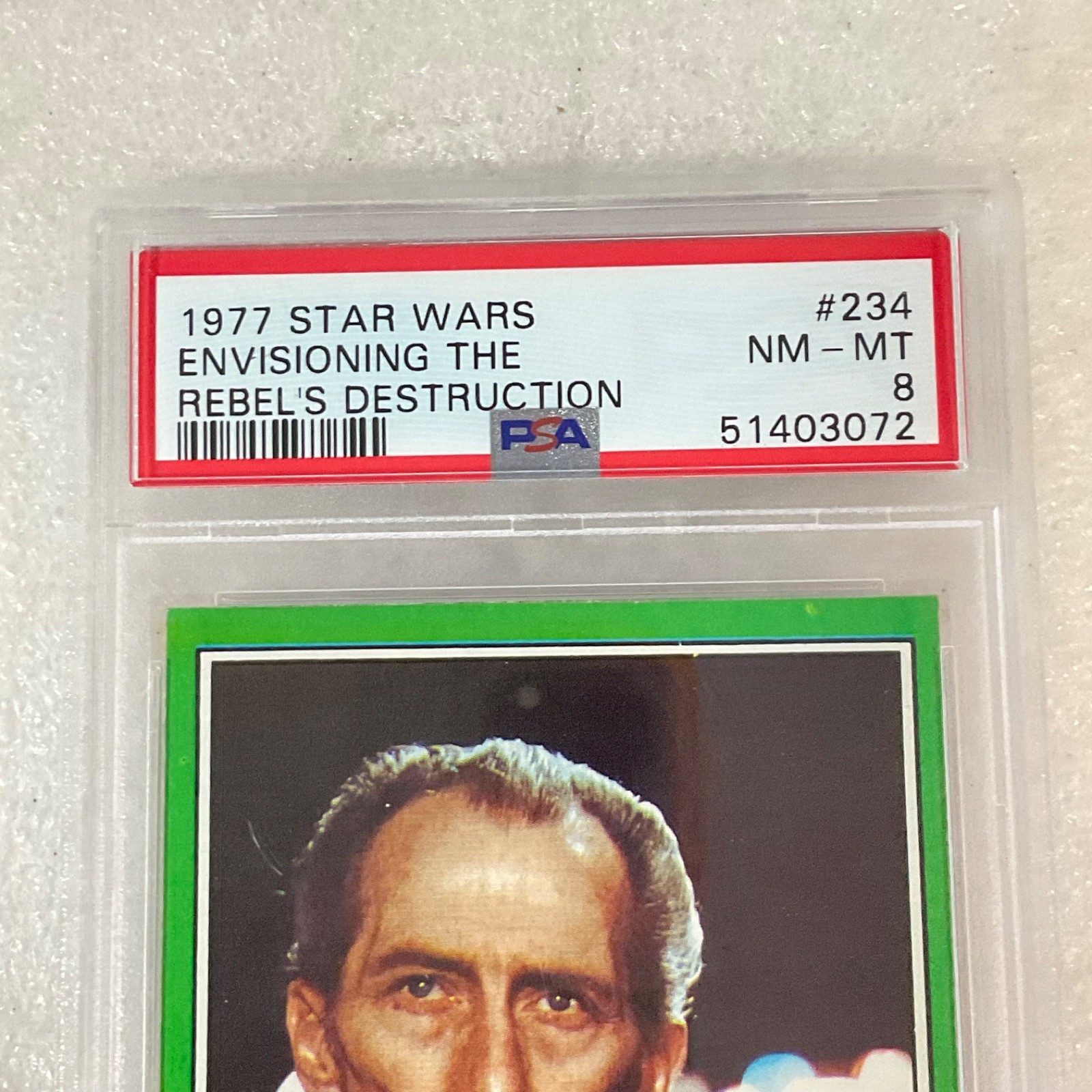 Star Wars 1977 Envisioning The Rebel's Destruction #234 PSA 8 CERT#51403072 - Image 3