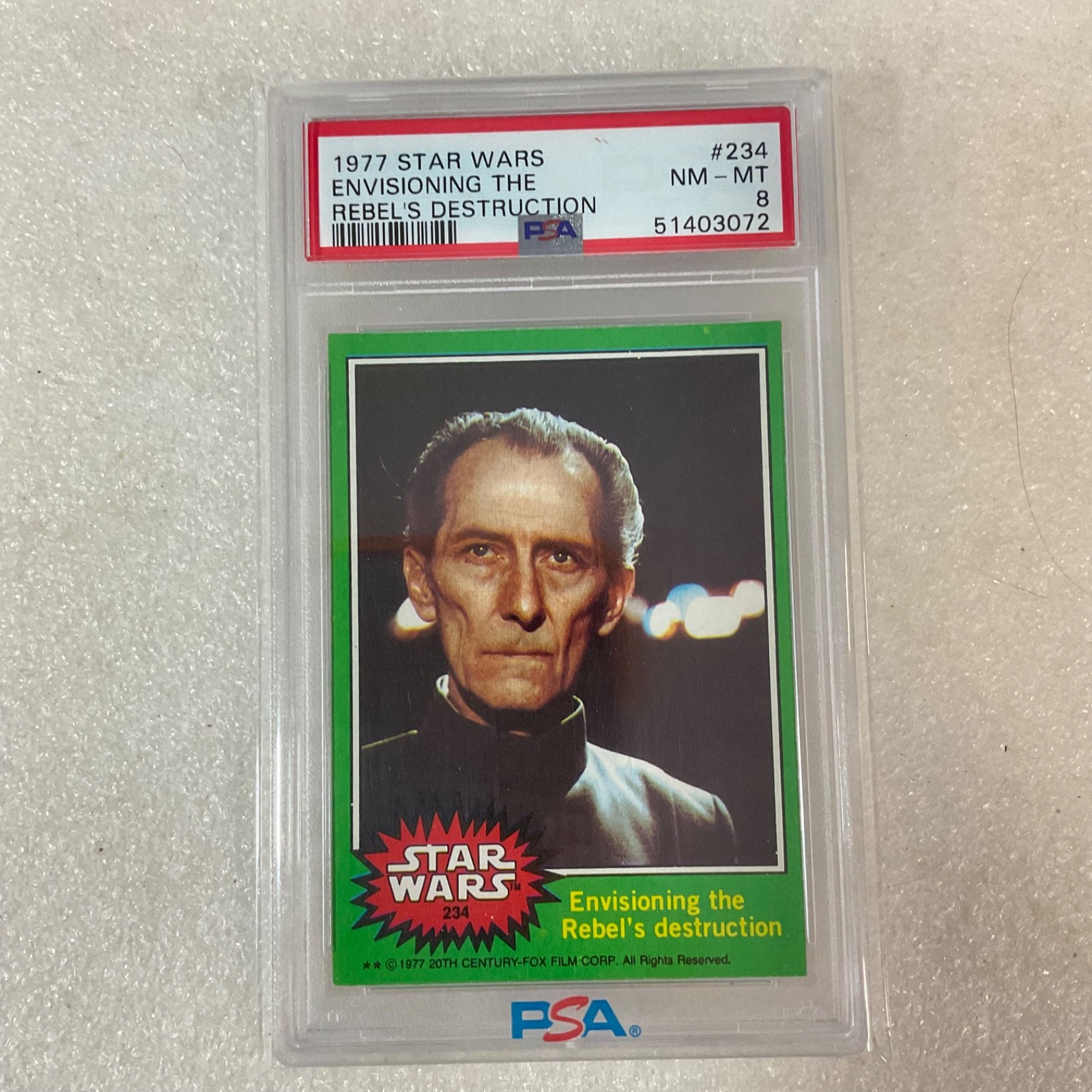 Star Wars 1977 Envisioning The Rebel's Destruction #234 PSA 8 CERT#51403072 - Image 16