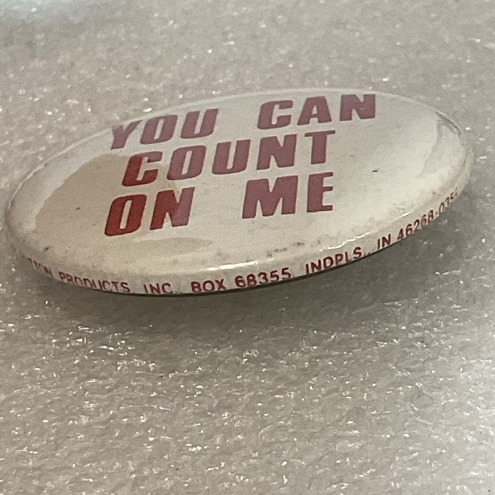 You Can Count On Me 1.5” Button Mr Button Products GnuCollectibles - Image 4