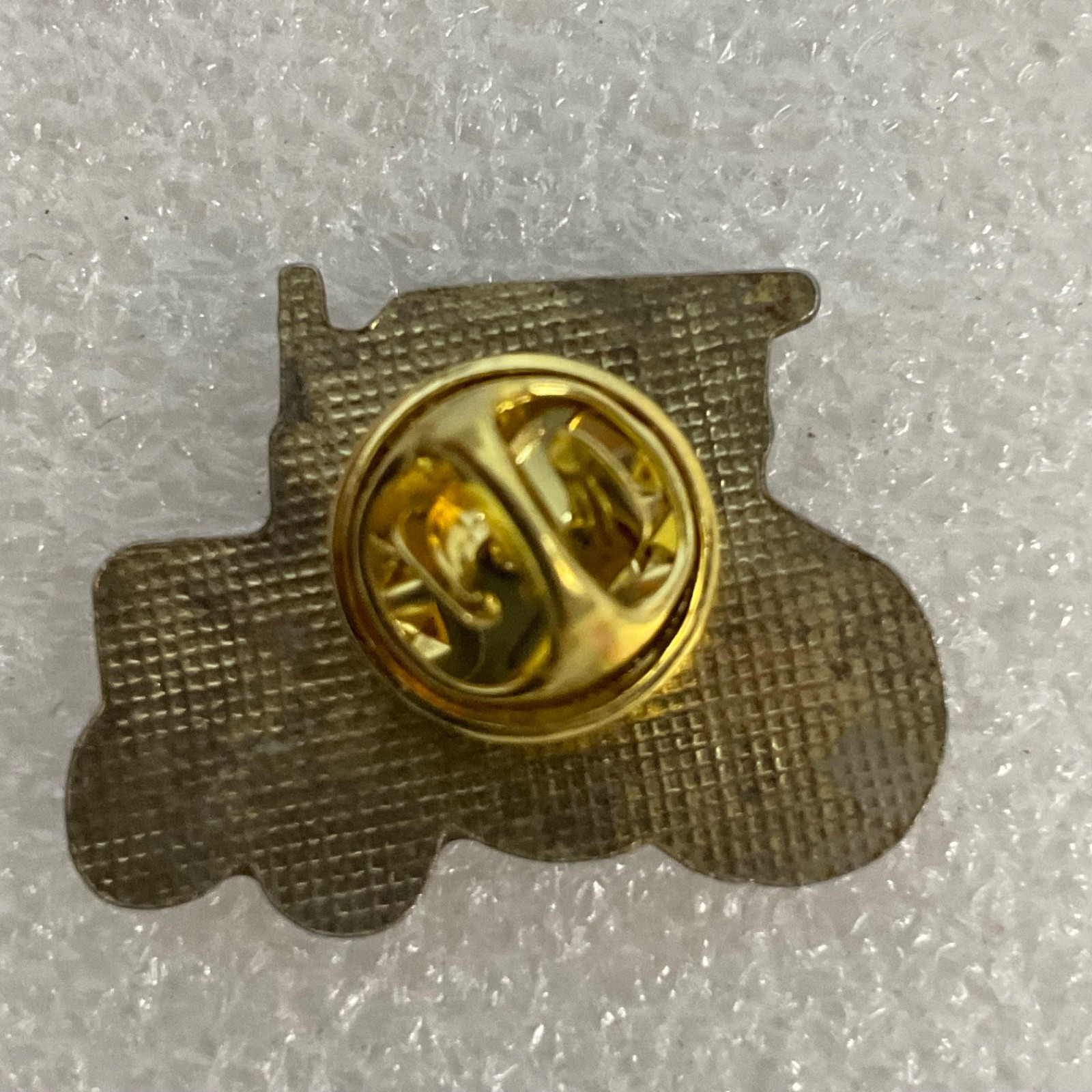 Vintage Green Yellow Gold Tractor Lapel Pin Farm Equipment Collectible Badge - Image 6