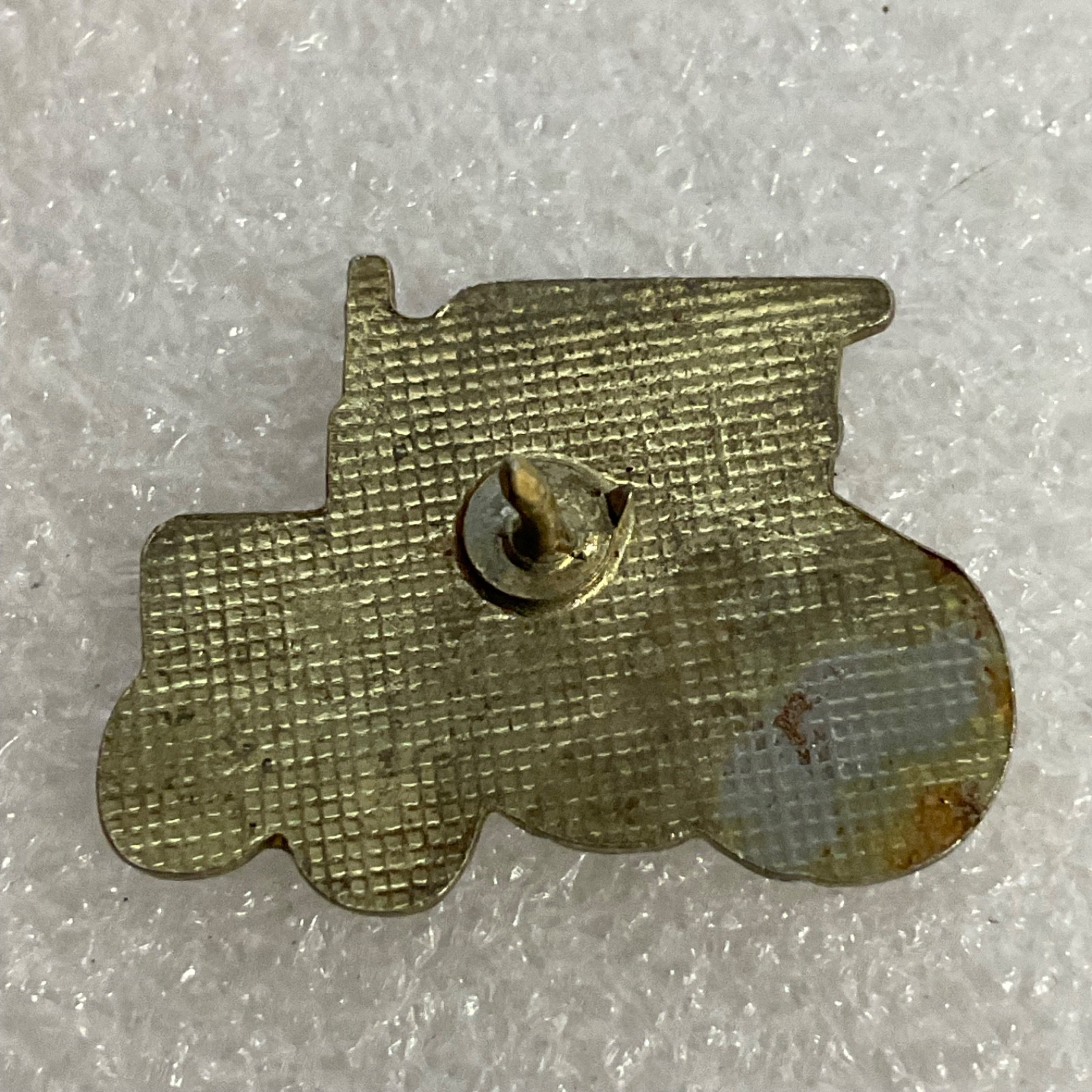 Green Yellow Gold Tractor Vintage Lapel Pin Farm Equipment Collectible Badge - Image 2