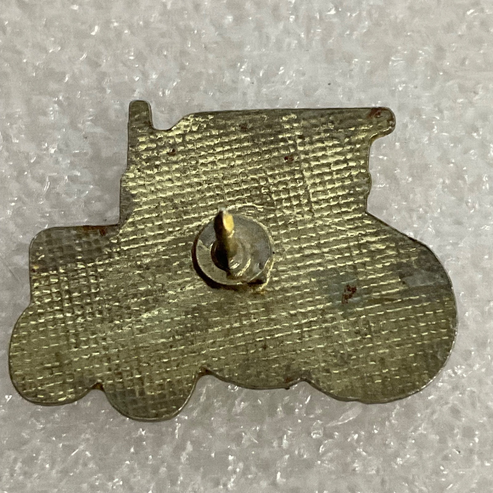 Green Yellow Gold Tractor Lapel Vintage Pin Farm Equipment Collectible Badge - Image 2