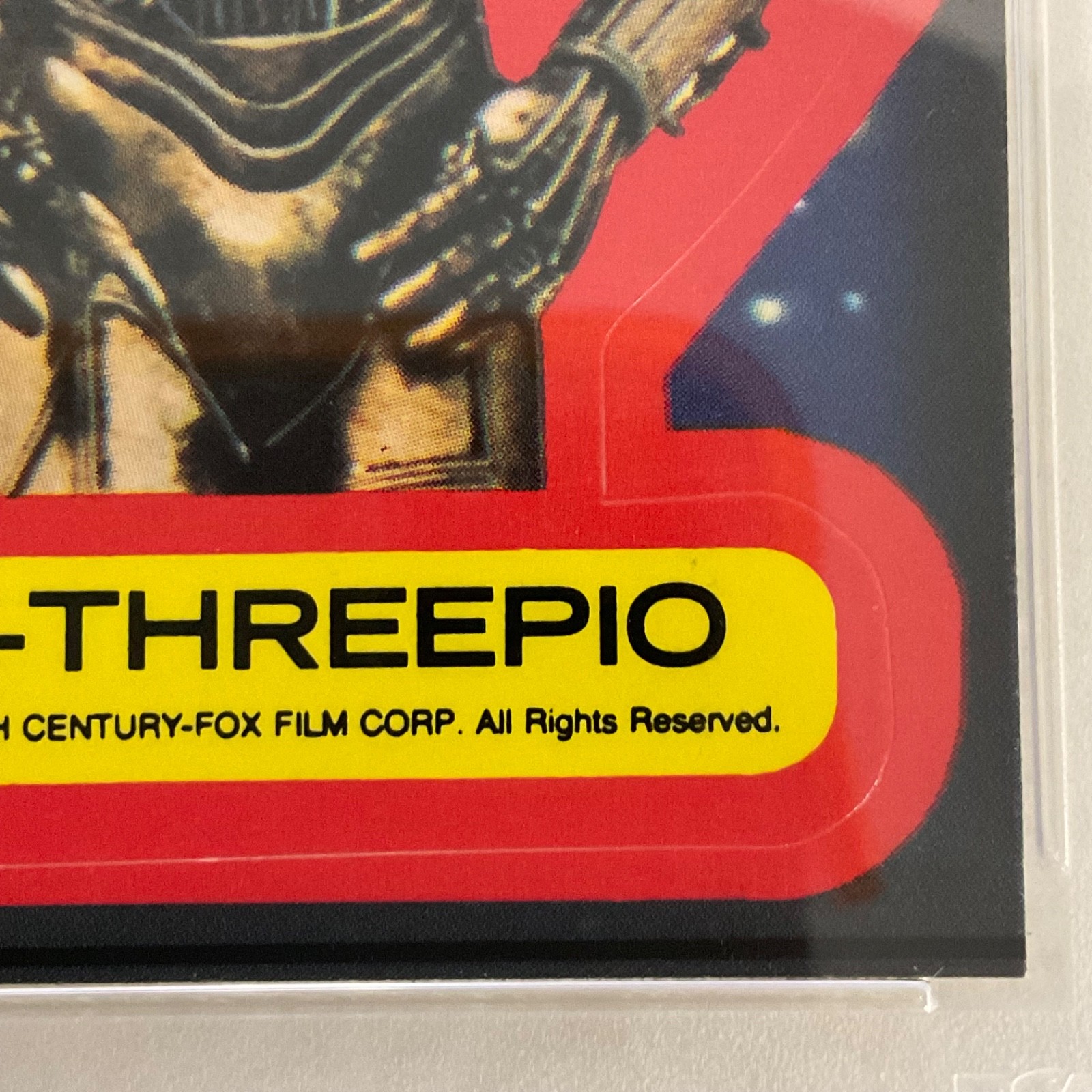 1977 Star Wars See-Threepio Sticker Card #15 PSA 7 CERT#151033818 - Image 10
