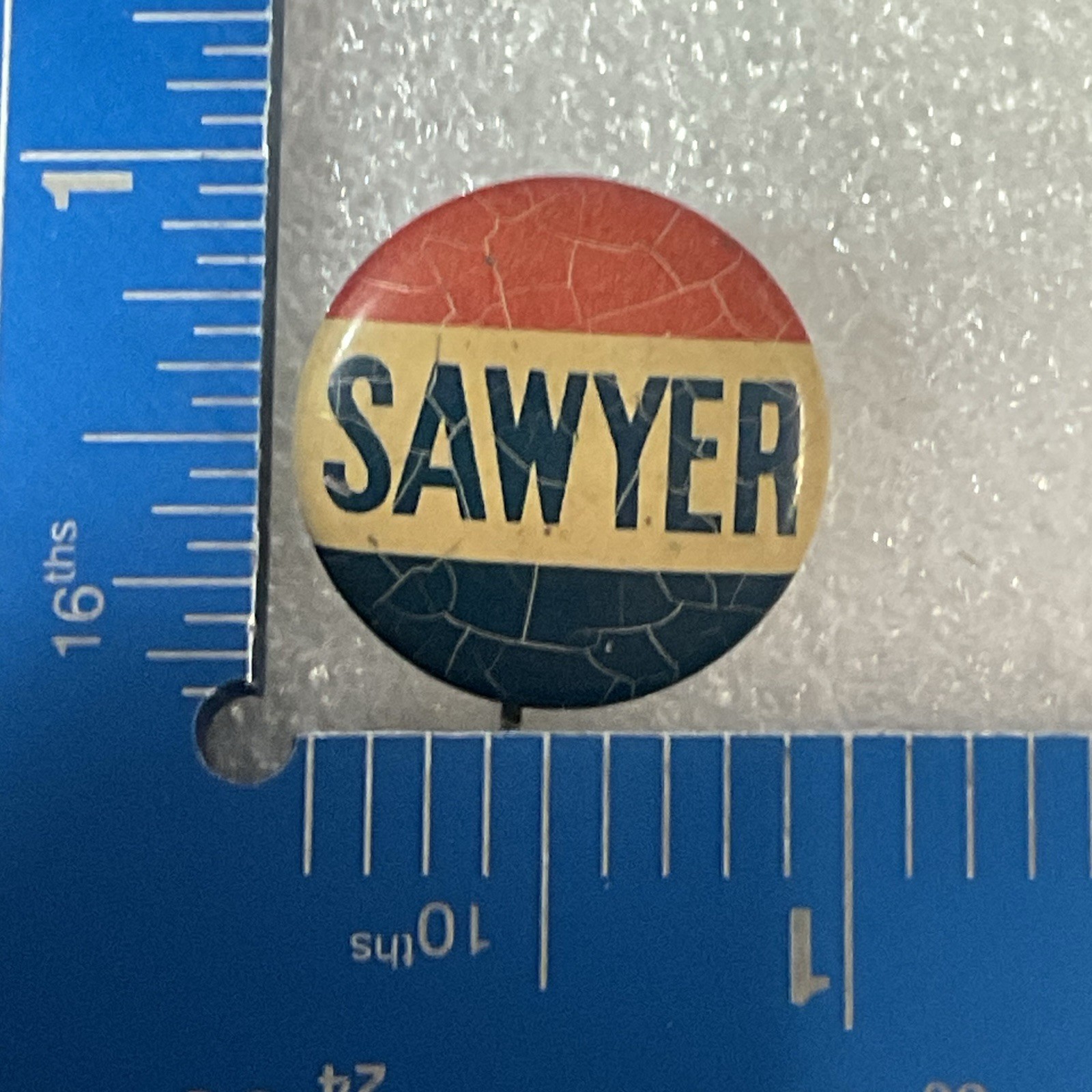 Sawyer Red White & Blue 1” Button Pin Pinback GnuCollectibles - Image 8