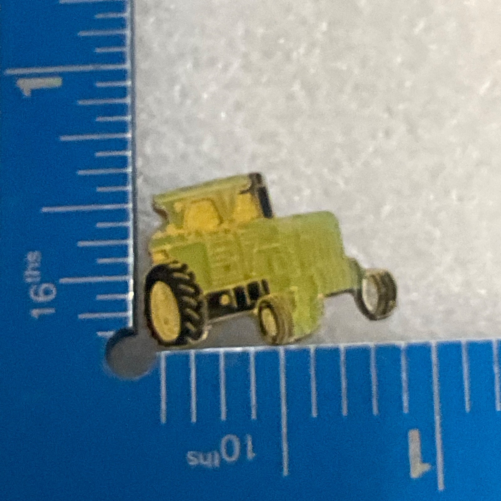 Green Tractor Lapel Pin Farm Equipment Vintage Collectible Tie Tack Enamel Badge - Image 3