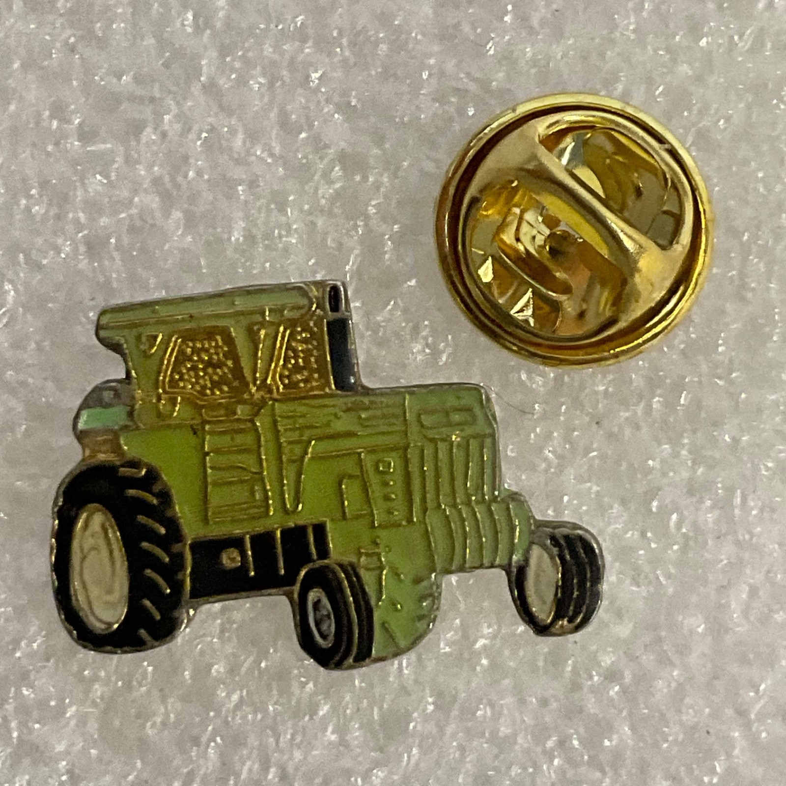 Green Tractor Vintage Lapel Pin Farm Equipment Collectible Tie Tack Enamel Badge - Image 4