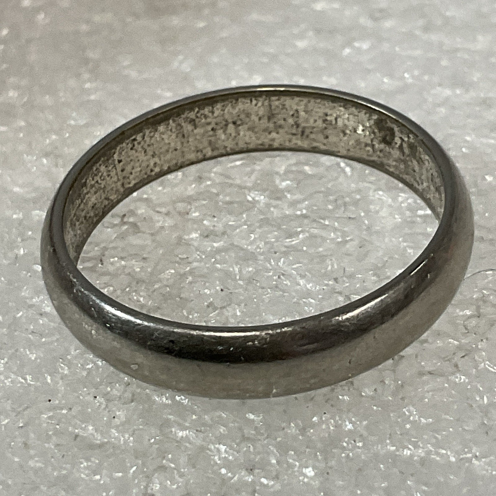 Silver Tone Band Ring Size 9 Unisex Simple Classic Fashion Jewelry - Image 2
