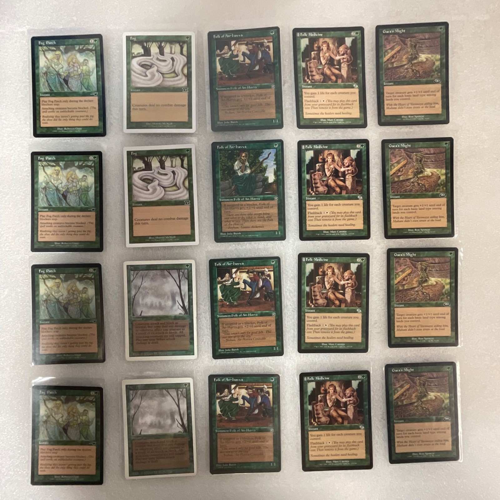 MTG 20 Card Green Lot Mixed Nemesis Homelands Planeshift - Image 1