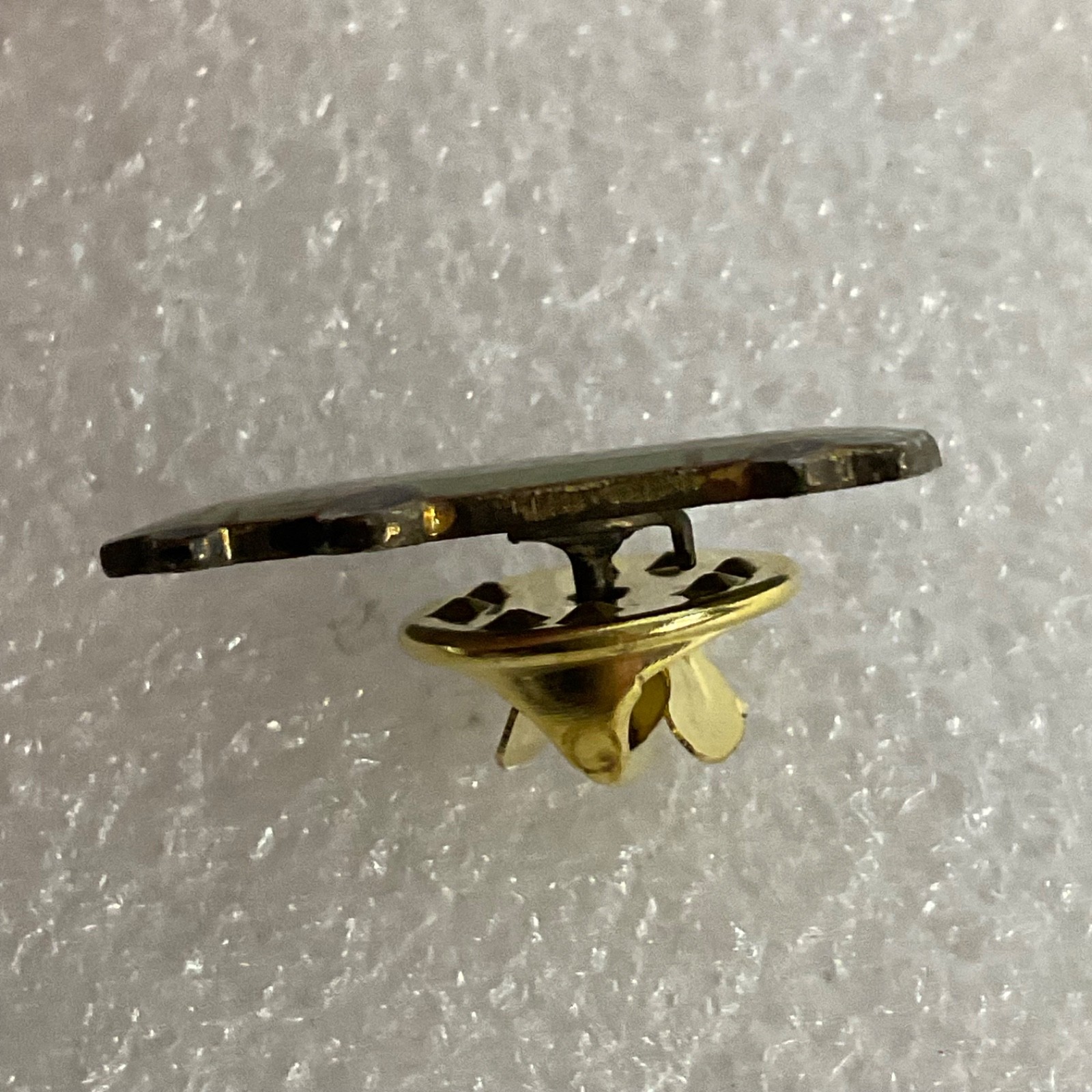 VTG School Bus Pin Badge Green Gold Enamel Lapel Transportation Collectible - Image 7