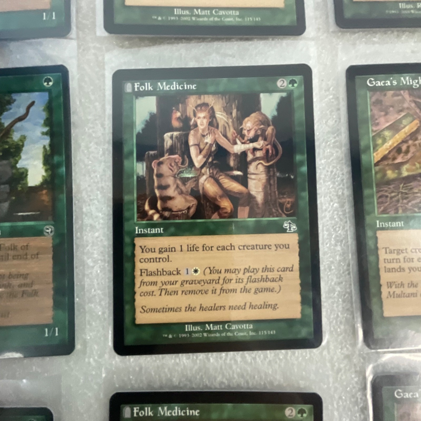 MTG 20 Card Green Lot Mixed Nemesis Homelands Planeshift - Image 17
