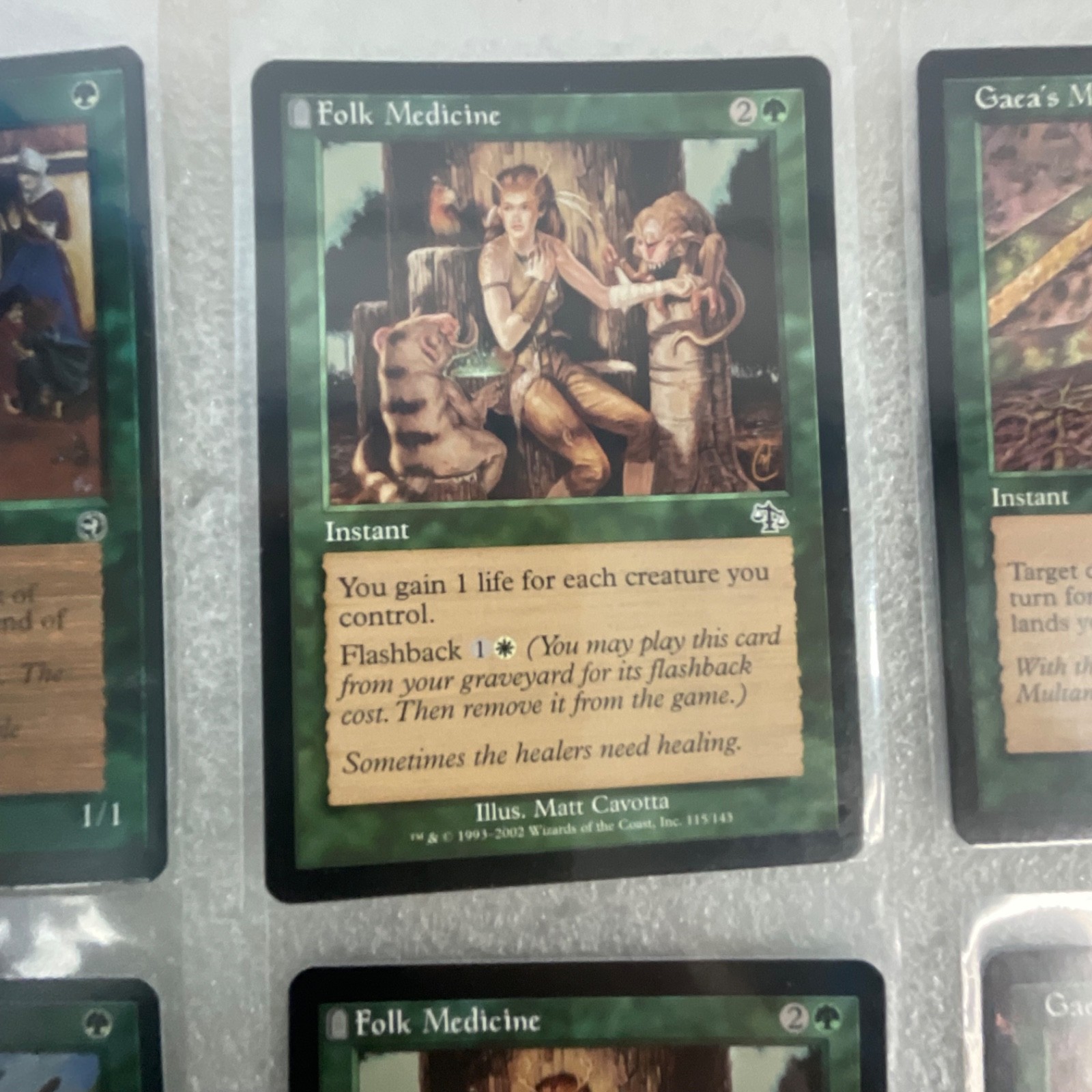 MTG 20 Card Green Lot Mixed Nemesis Homelands Planeshift - Image 18