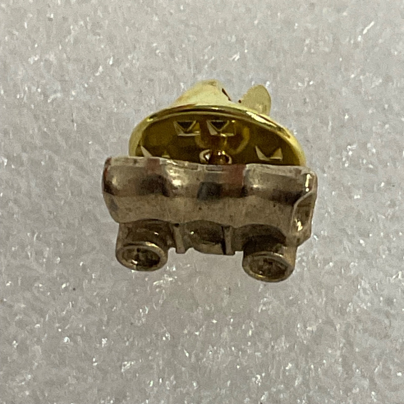 Gold Tone Covered Wagon Lapel Vintage Pin Western Pioneer Trail Tie Tack Hat Pin - Image 7
