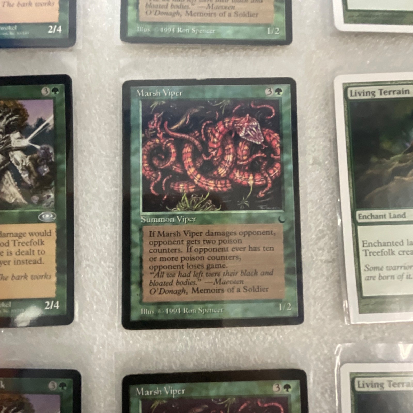MTG 20 Card Green Lot Mixed 6ED 8ED Planeshift Marsh Viper - Image 16