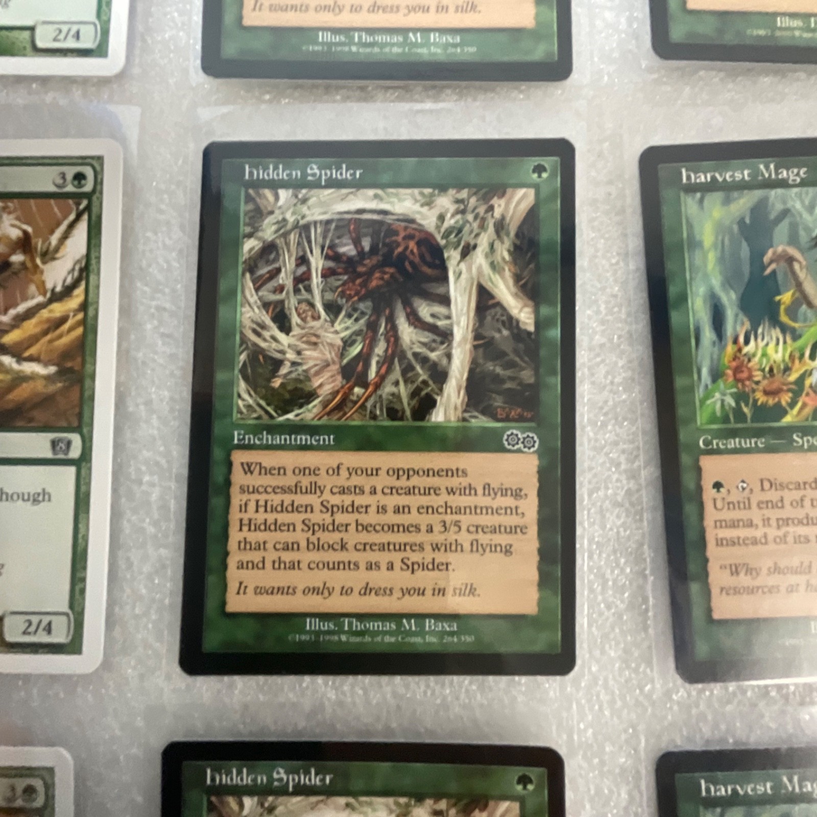 MTG 20 Card Green Lot Mixed 6ED 7ED 8ED ULG NEM Giant Spider - Image 8