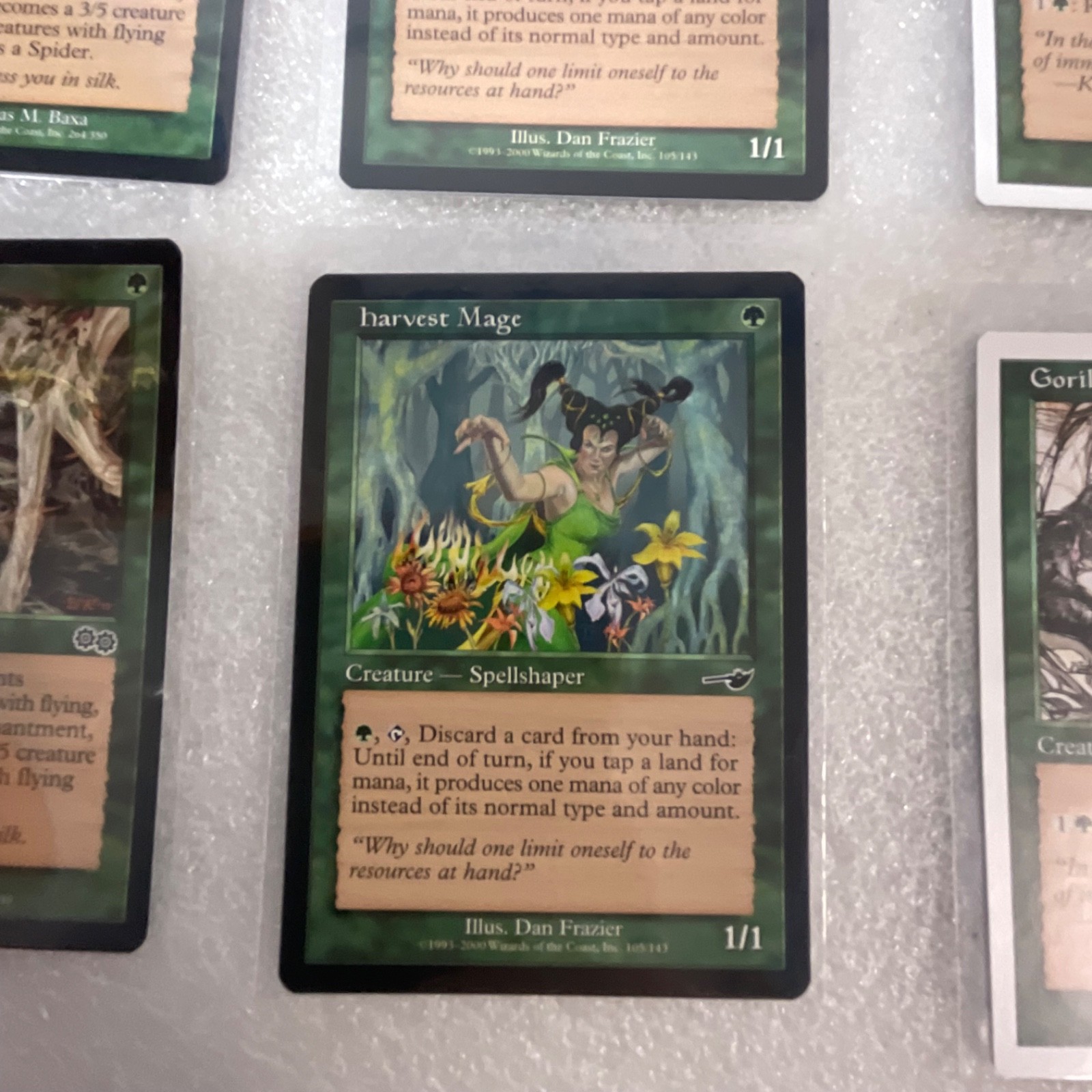 MTG 20 Card Green Lot Mixed 6ED 7ED 8ED ULG NEM Giant Spider - Image 14
