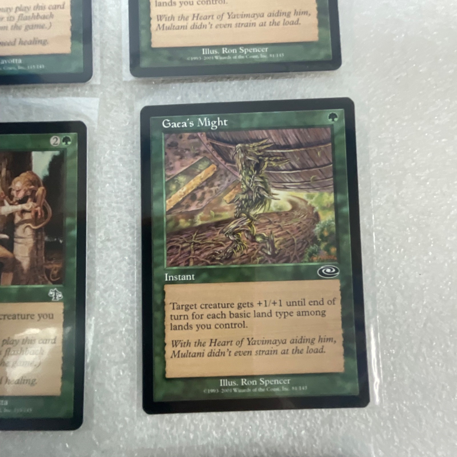MTG 20 Card Green Lot Mixed Nemesis Homelands Planeshift - Image 21