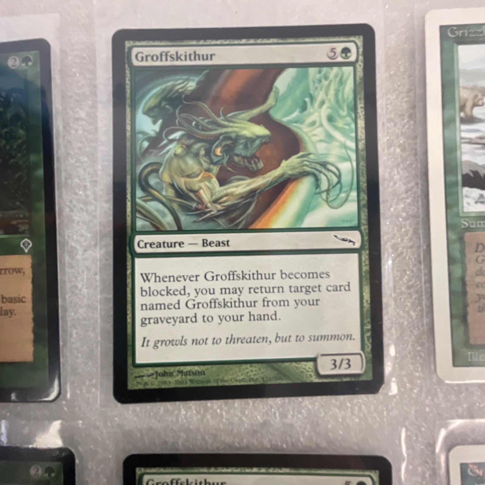 MTG 20 Card Green Lot Mixed Scourge Invasion Mirrodin Urza’s - Image 18
