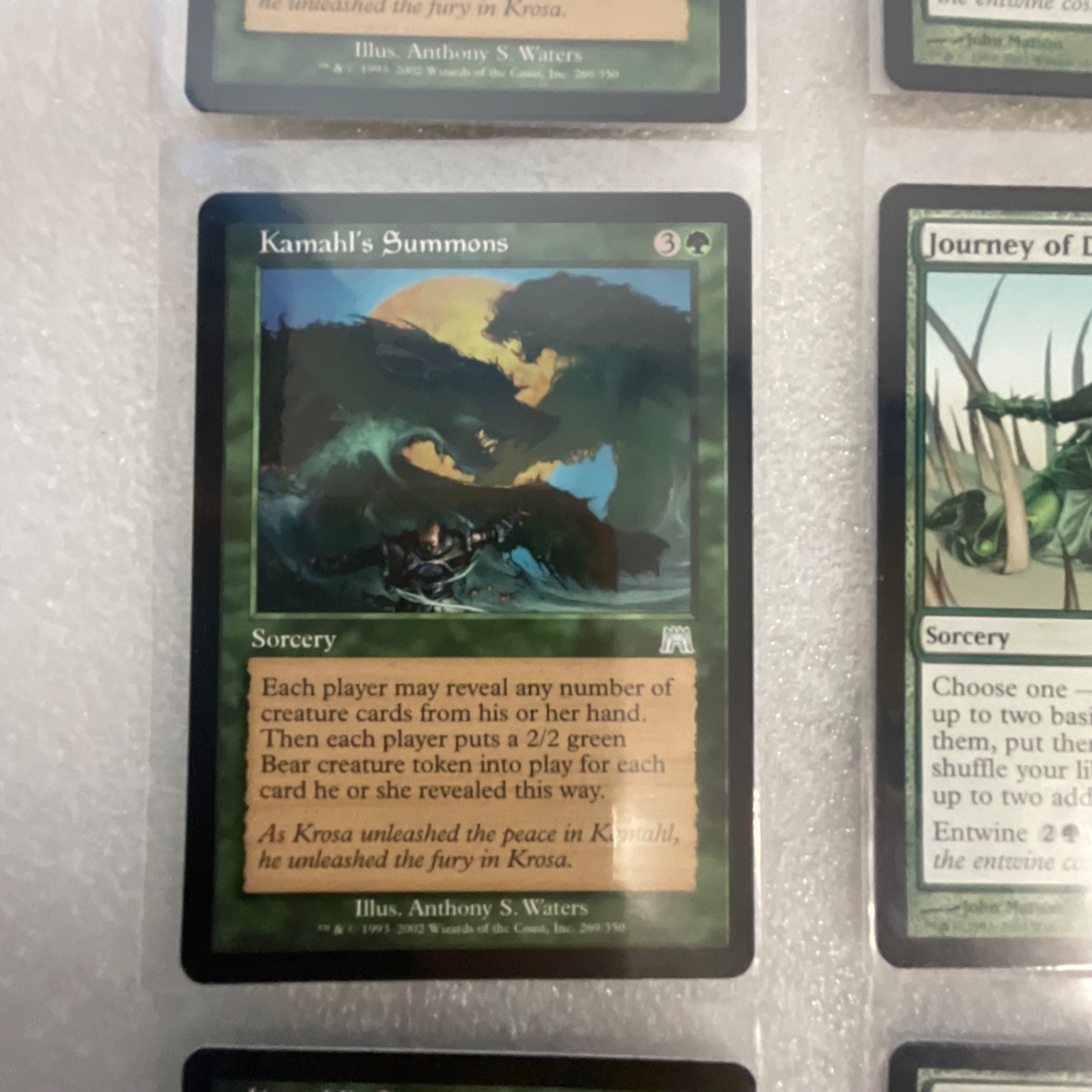 MTG 20 Card Green Lot Mixed Onslaught Mirrodin Darksteel Kamahl - Image 4