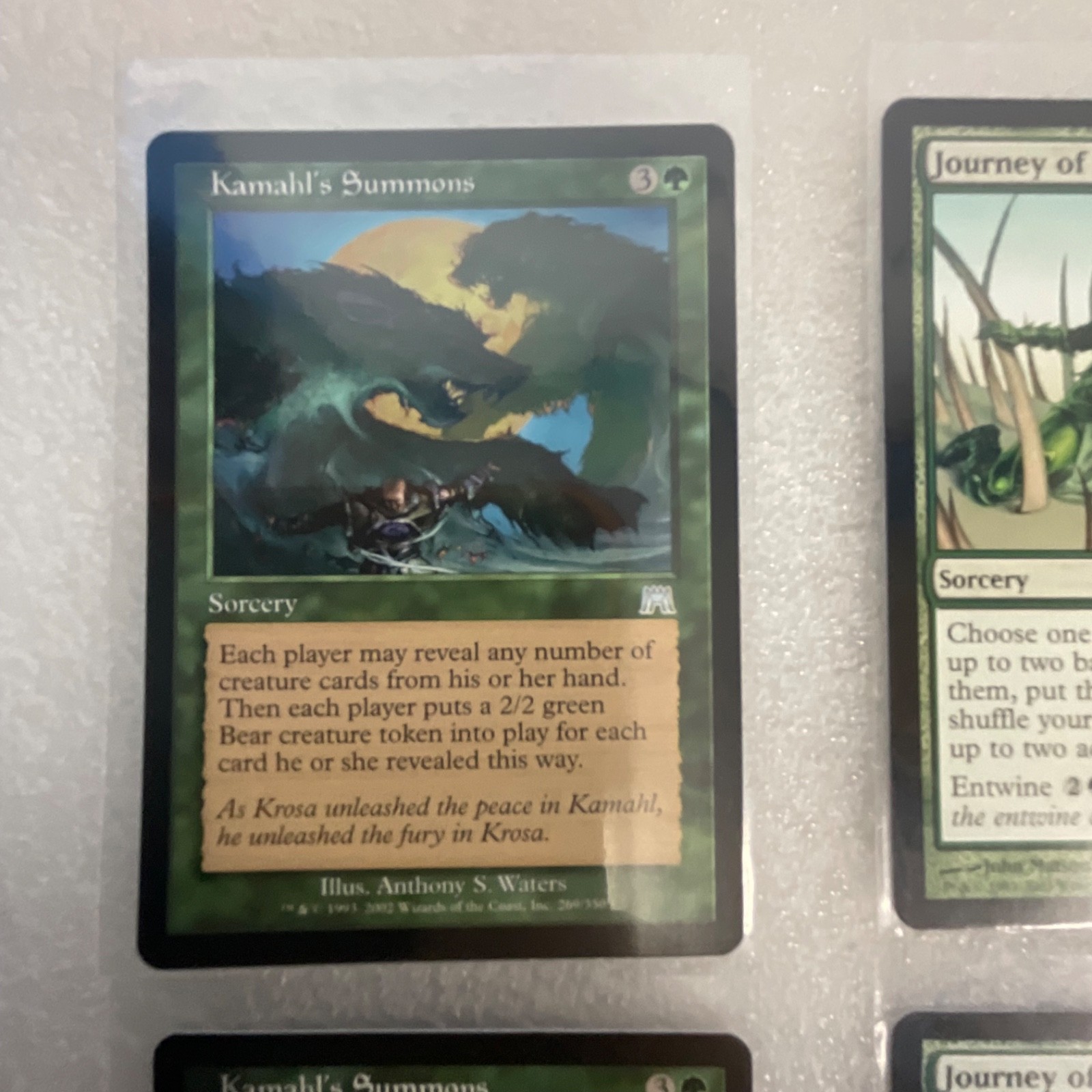 MTG 20 Card Green Lot Mixed Onslaught Mirrodin Darksteel Kamahl - Image 3