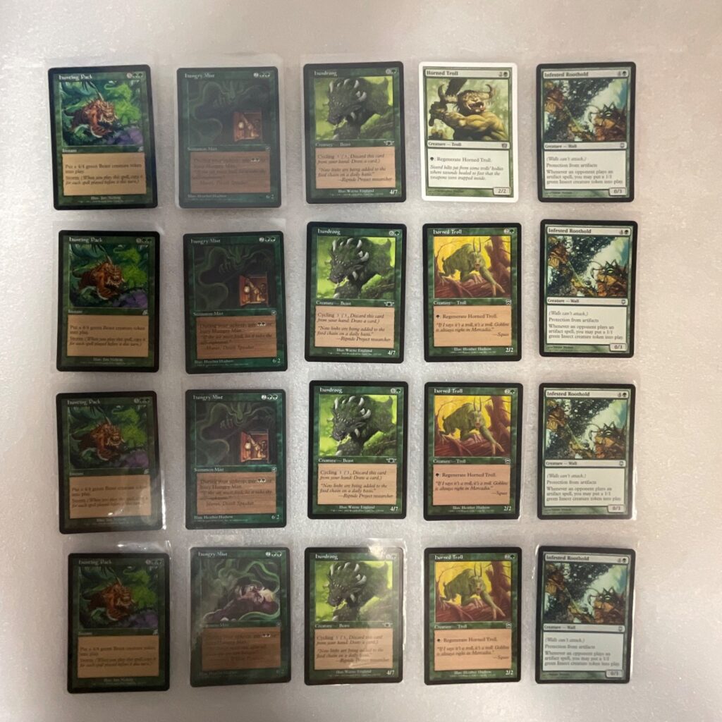 MTG 20 Card Green Lot Mixed SCG/MMQ/UDS Hunting Pack Troll - Image 1