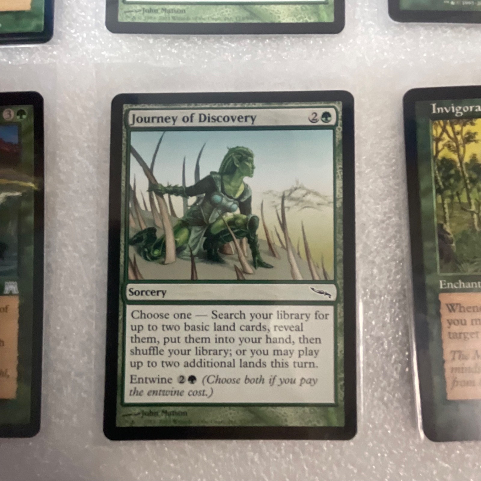 MTG 20 Card Green Lot Mixed Onslaught Mirrodin Darksteel Kamahl - Image 7