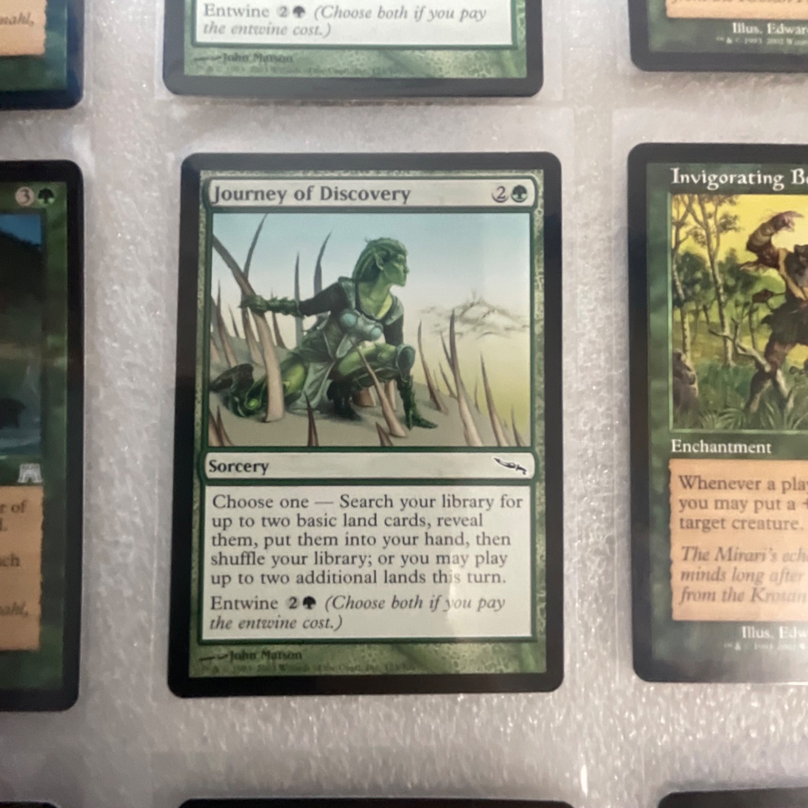 MTG 20 Card Green Lot Mixed Onslaught Mirrodin Darksteel Kamahl - Image 8