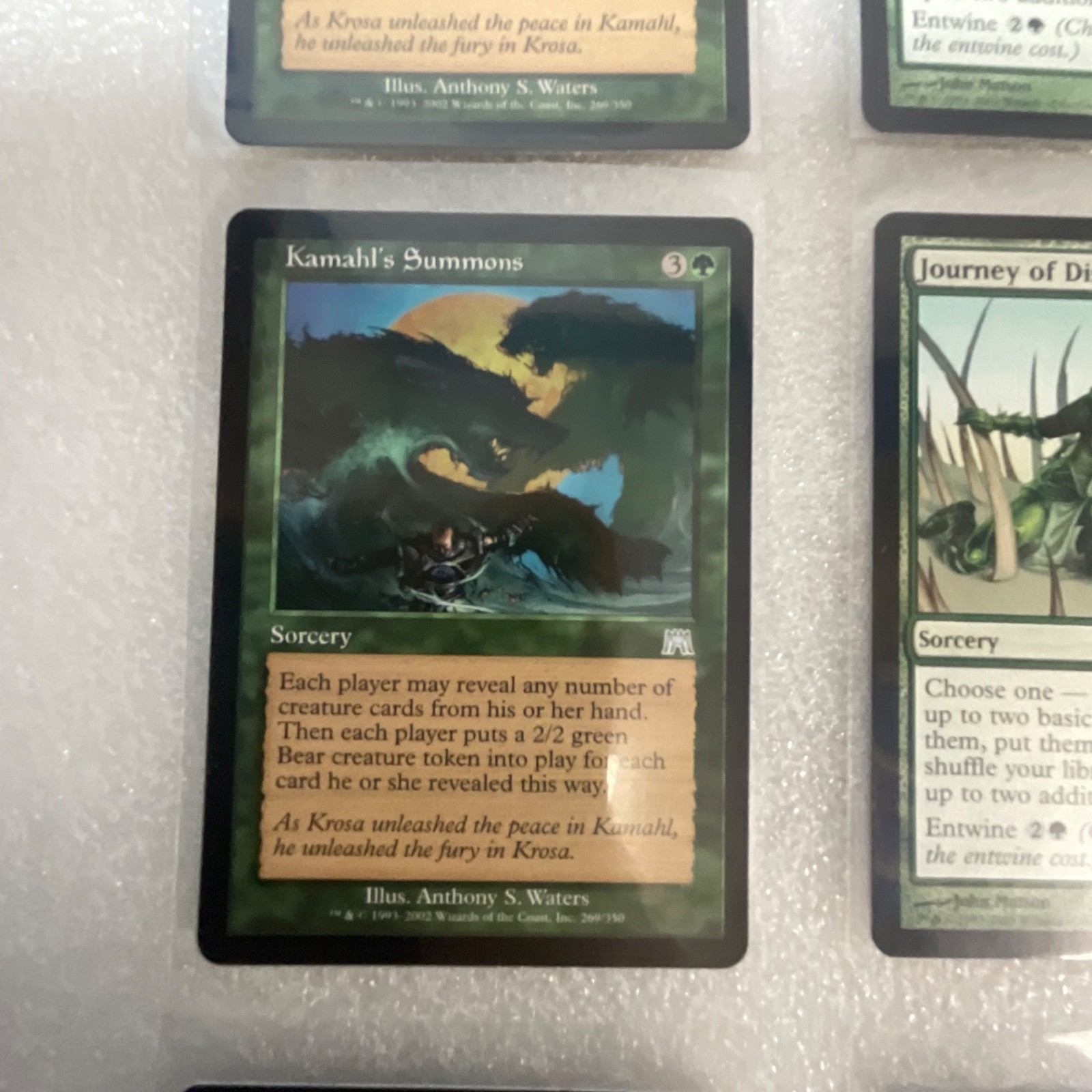 MTG 20 Card Green Lot Mixed Onslaught Mirrodin Darksteel Kamahl - Image 5