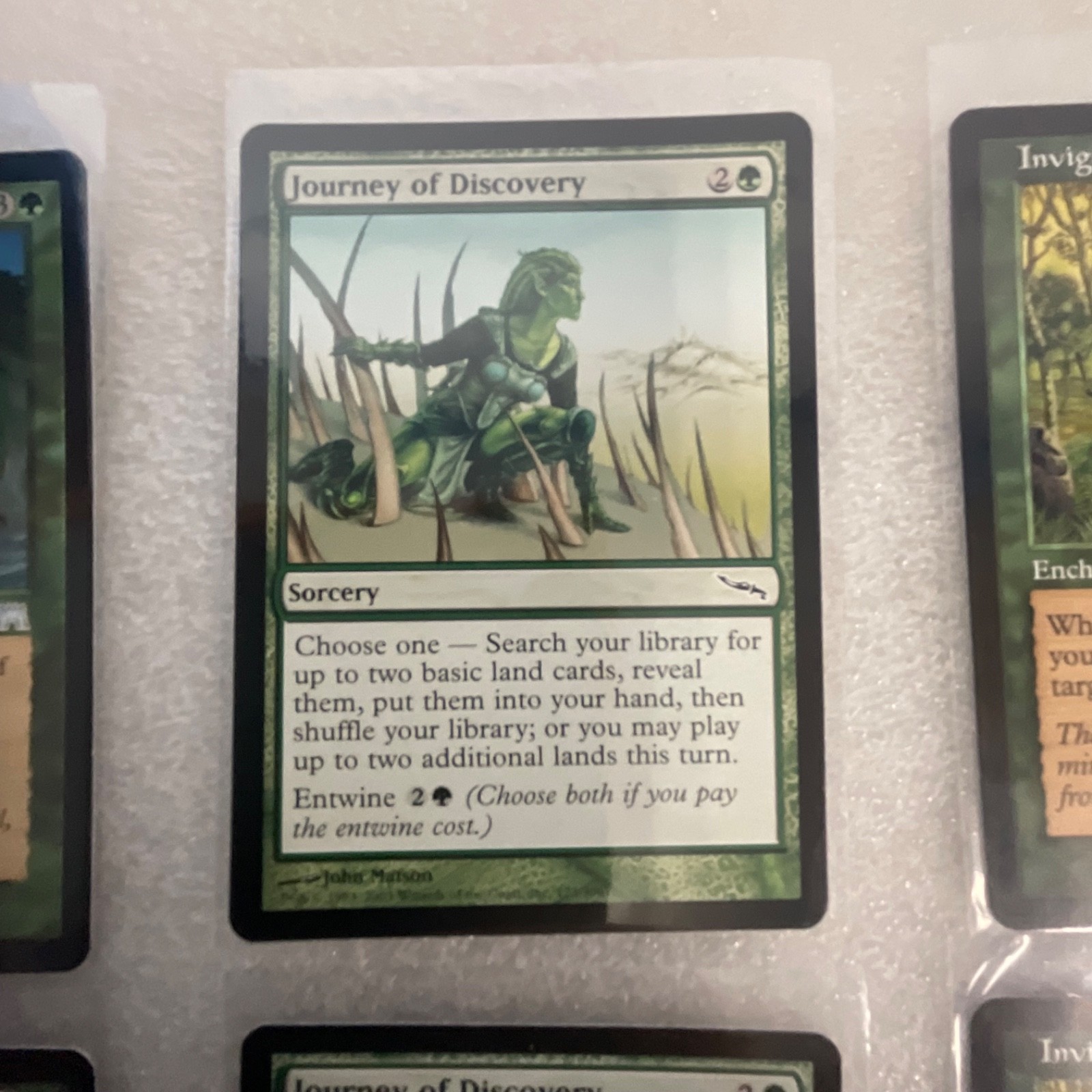 MTG 20 Card Green Lot Mixed Onslaught Mirrodin Darksteel Kamahl - Image 10
