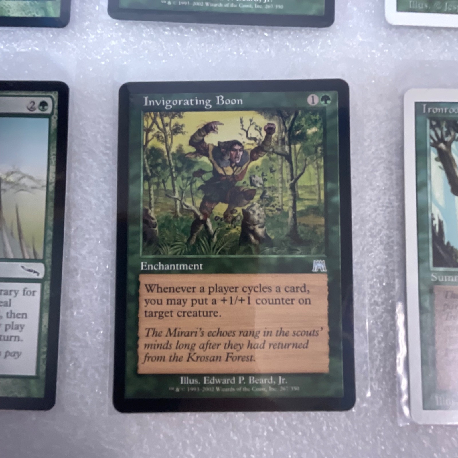 MTG 20 Card Green Lot Mixed Onslaught Mirrodin Darksteel Kamahl - Image 14
