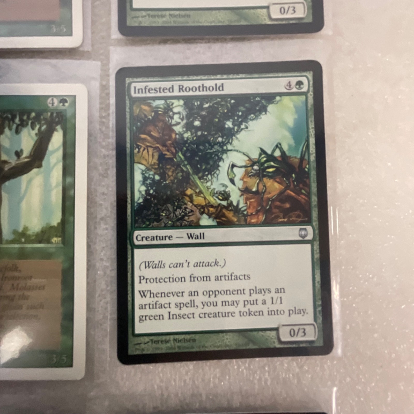 MTG 20 Card Green Lot Mixed Onslaught Mirrodin Darksteel Kamahl - Image 20