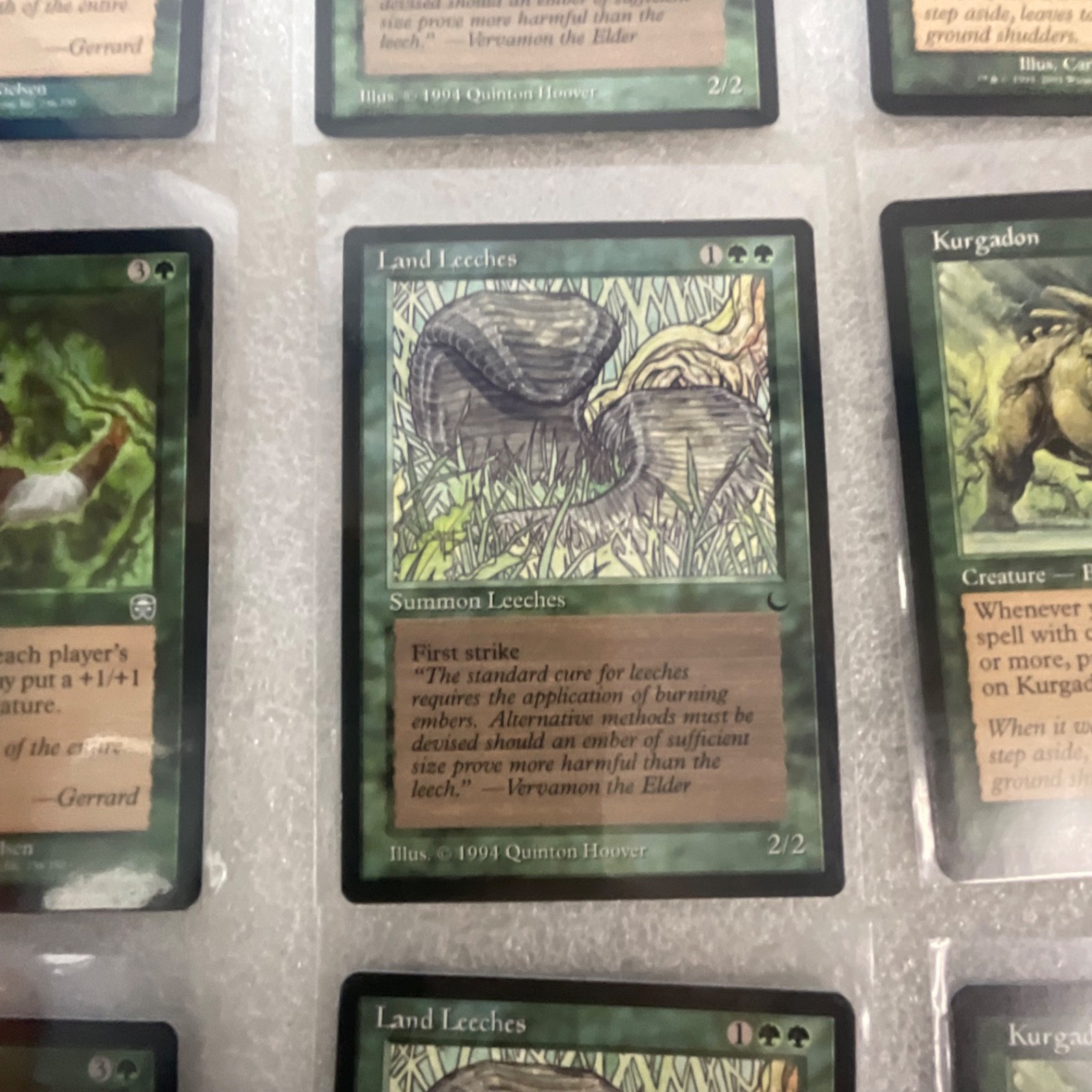 MTG 20 Card Green Mixed Sets Lot Ley Line Kurgadon Lure - Image 16