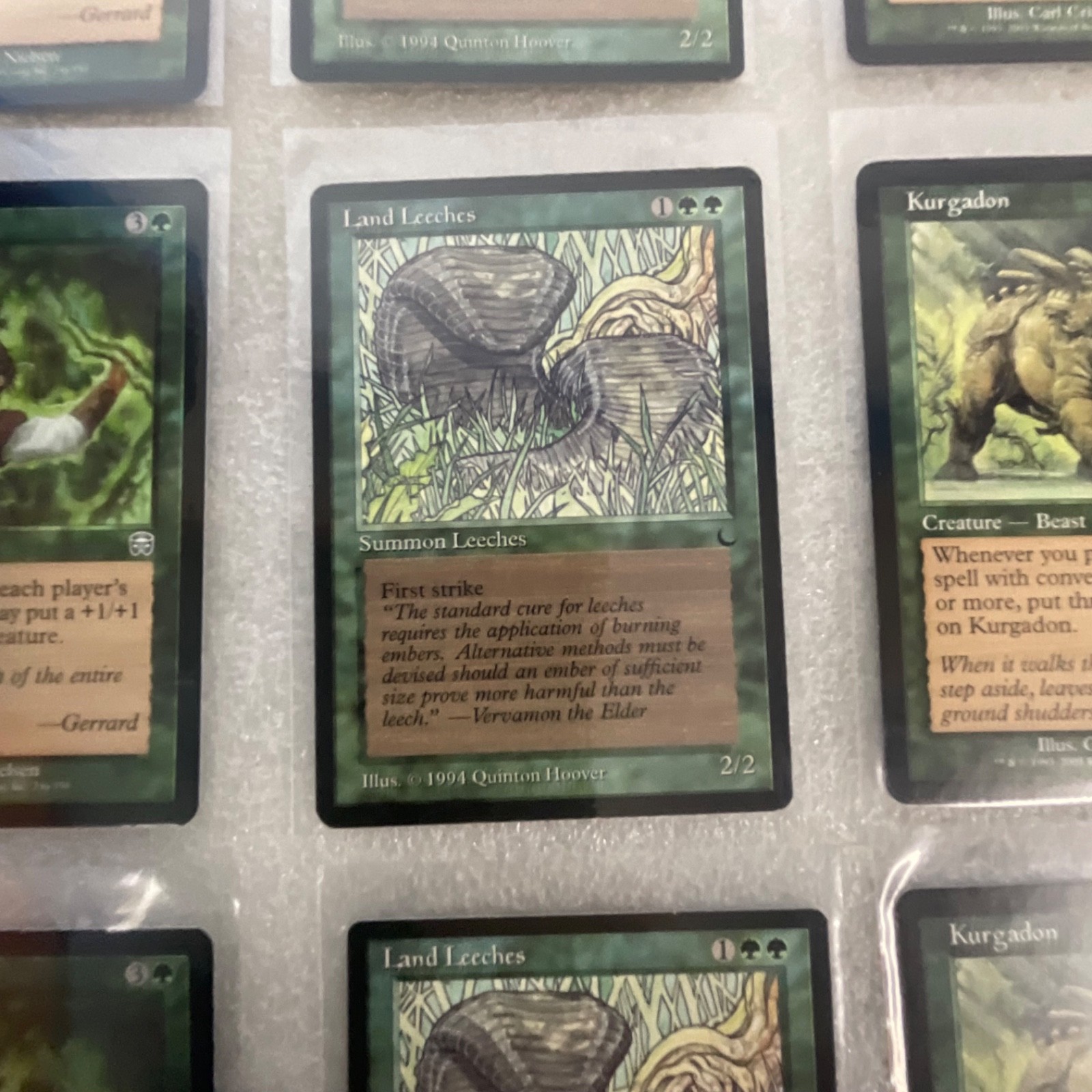 MTG 20 Card Green Mixed Sets Lot Ley Line Kurgadon Lure - Image 17