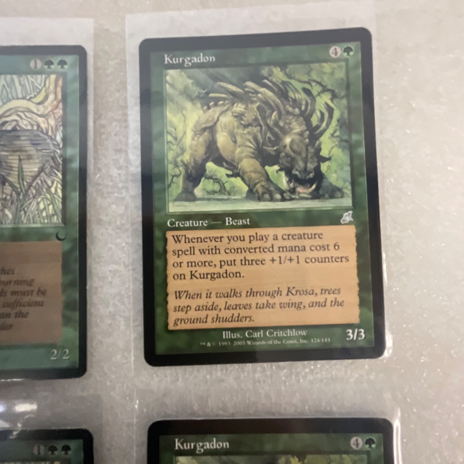 MTG 20 Card Green Mixed Sets Lot Ley Line Kurgadon Lure - Image 19