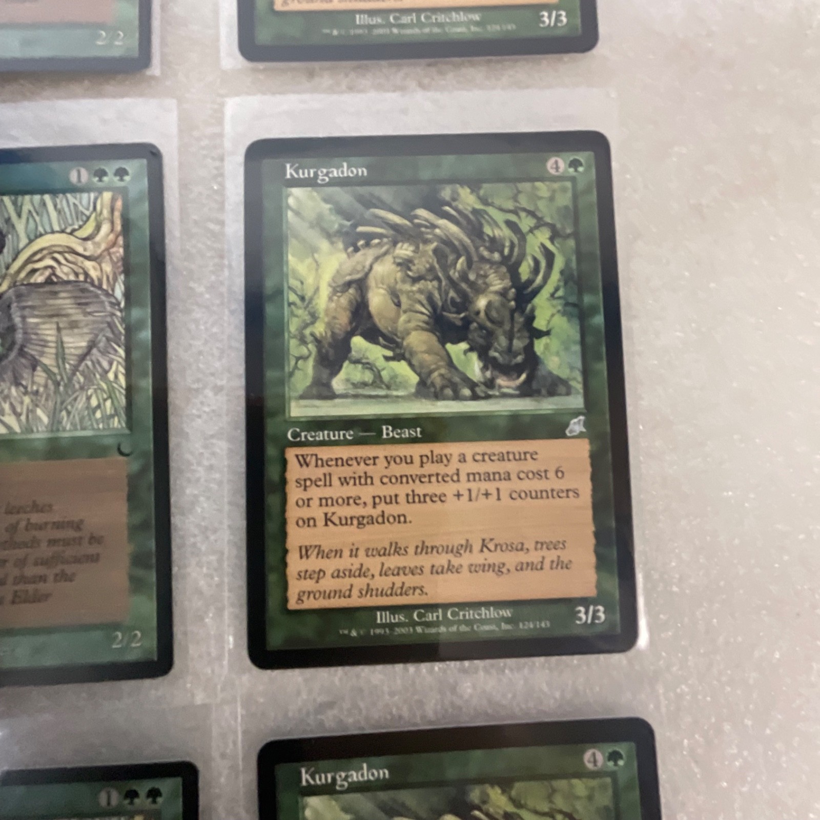 MTG 20 Card Green Mixed Sets Lot Ley Line Kurgadon Lure - Image 20