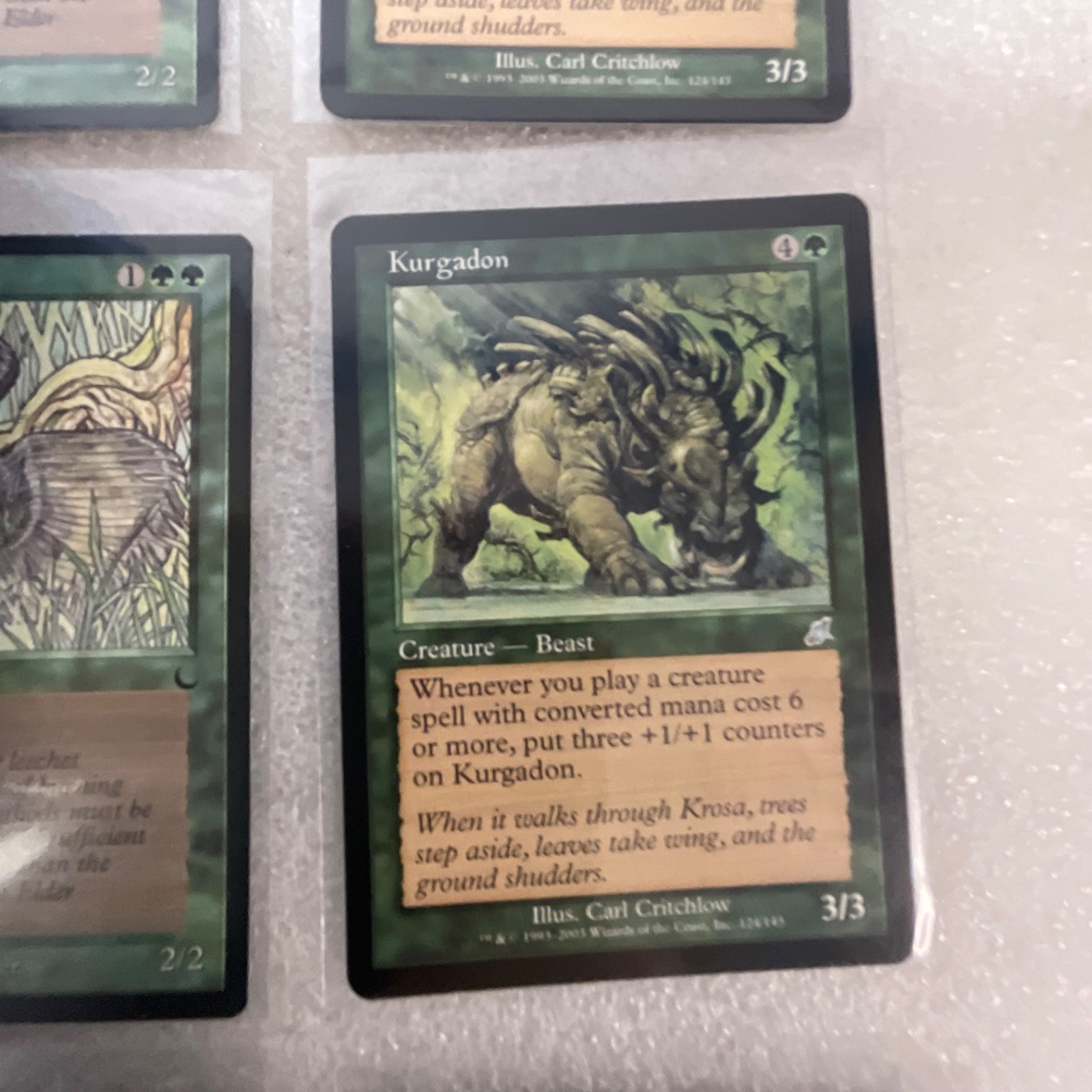 MTG 20 Card Green Mixed Sets Lot Ley Line Kurgadon Lure - Image 21