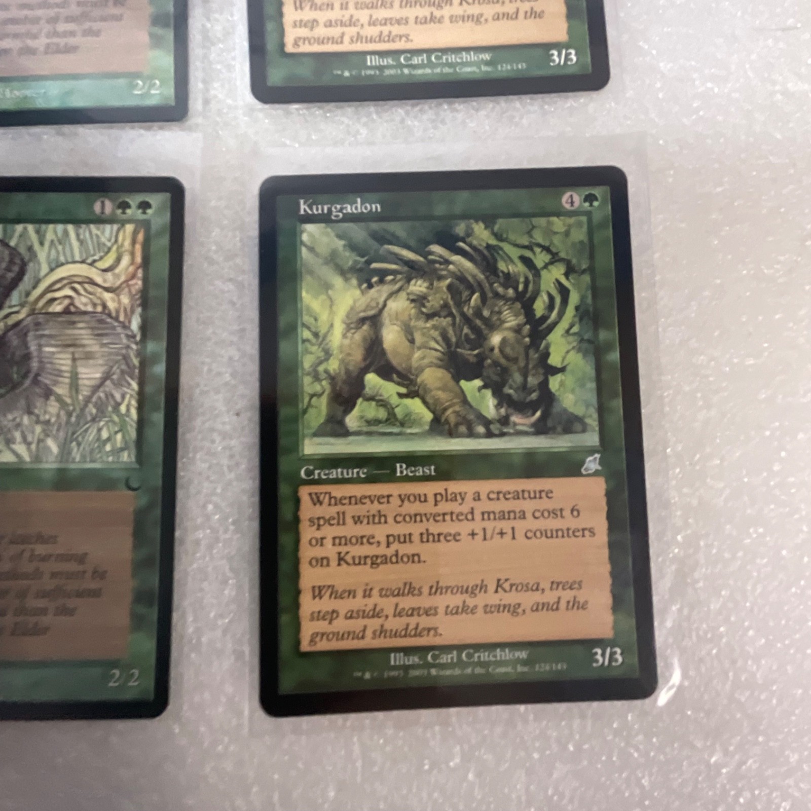 MTG 20 Card Green Mixed Sets Lot Ley Line Kurgadon Lure - Image 22