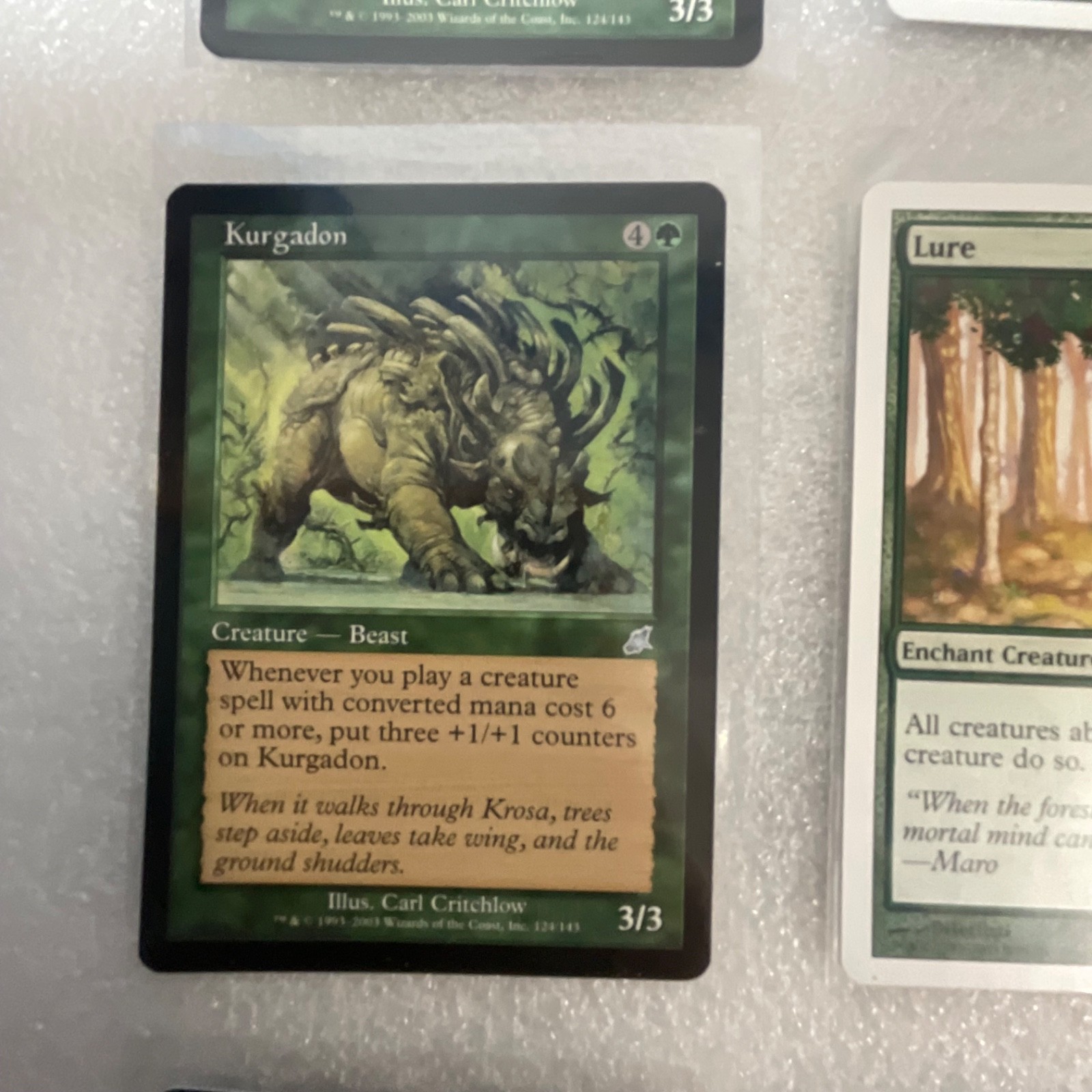 MTG 20 Card Green Lot Mixed Scourge 7ED 8ED Kurgadon Hunting Pack - Image 5
