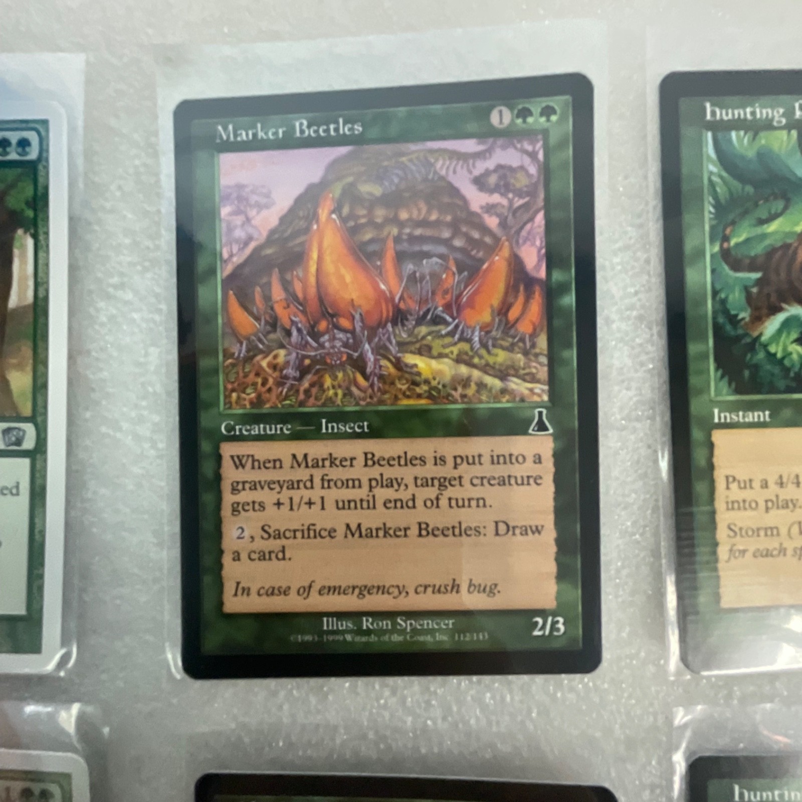 MTG 20 Card Green Lot Mixed Scourge 7ED 8ED Kurgadon Hunting Pack - Image 11
