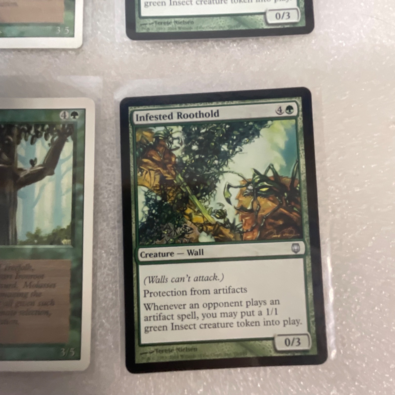 MTG 20 Card Green Lot Mixed Onslaught Mirrodin Darksteel Kamahl - Image 22