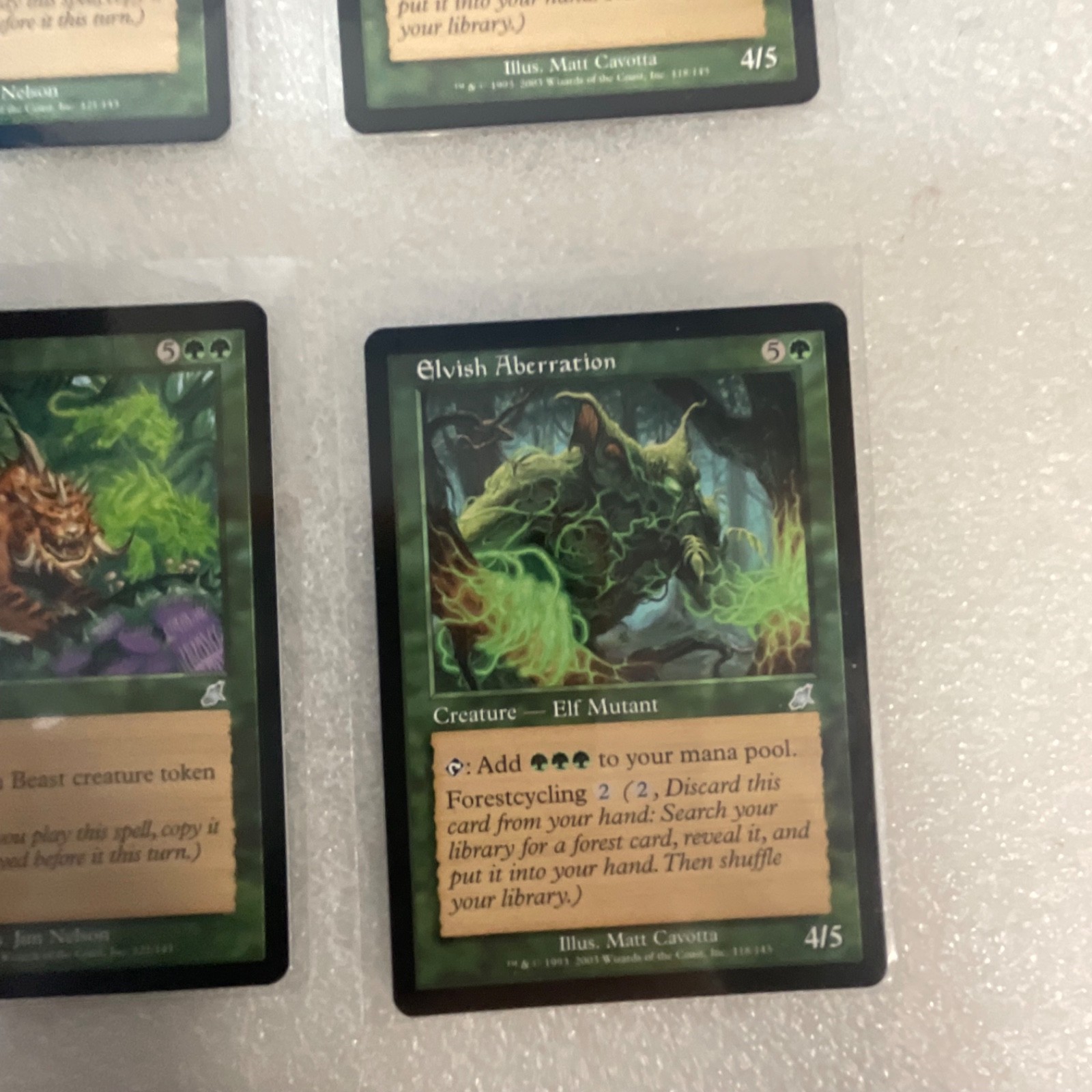 MTG 20 Card Green Lot Mixed Scourge 7ED 8ED Kurgadon Hunting Pack - Image 22