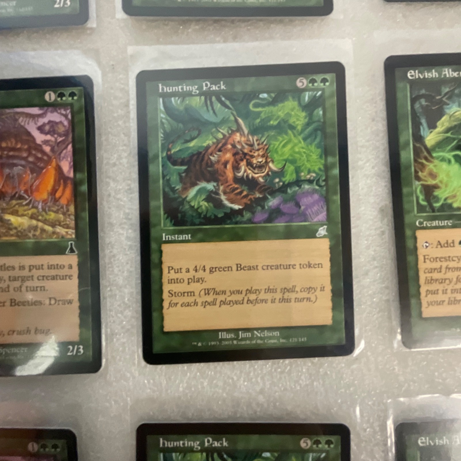 MTG 20 Card Green Lot Mixed Scourge 7ED 8ED Kurgadon Hunting Pack - Image 17