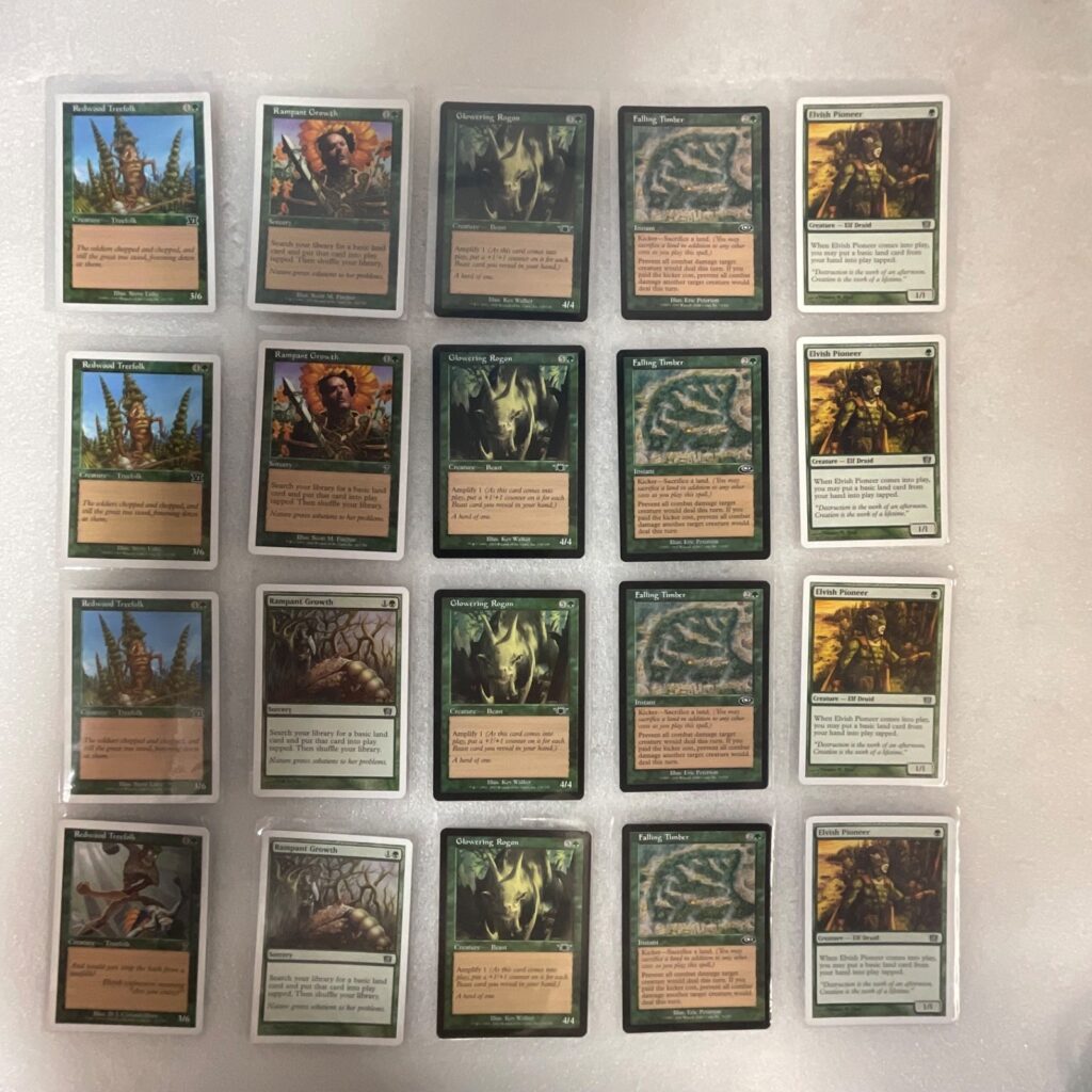 MTG 20 Card Green Lot Mixed 6ED 7ED 8ED w Glowering Rogon - Image 1
