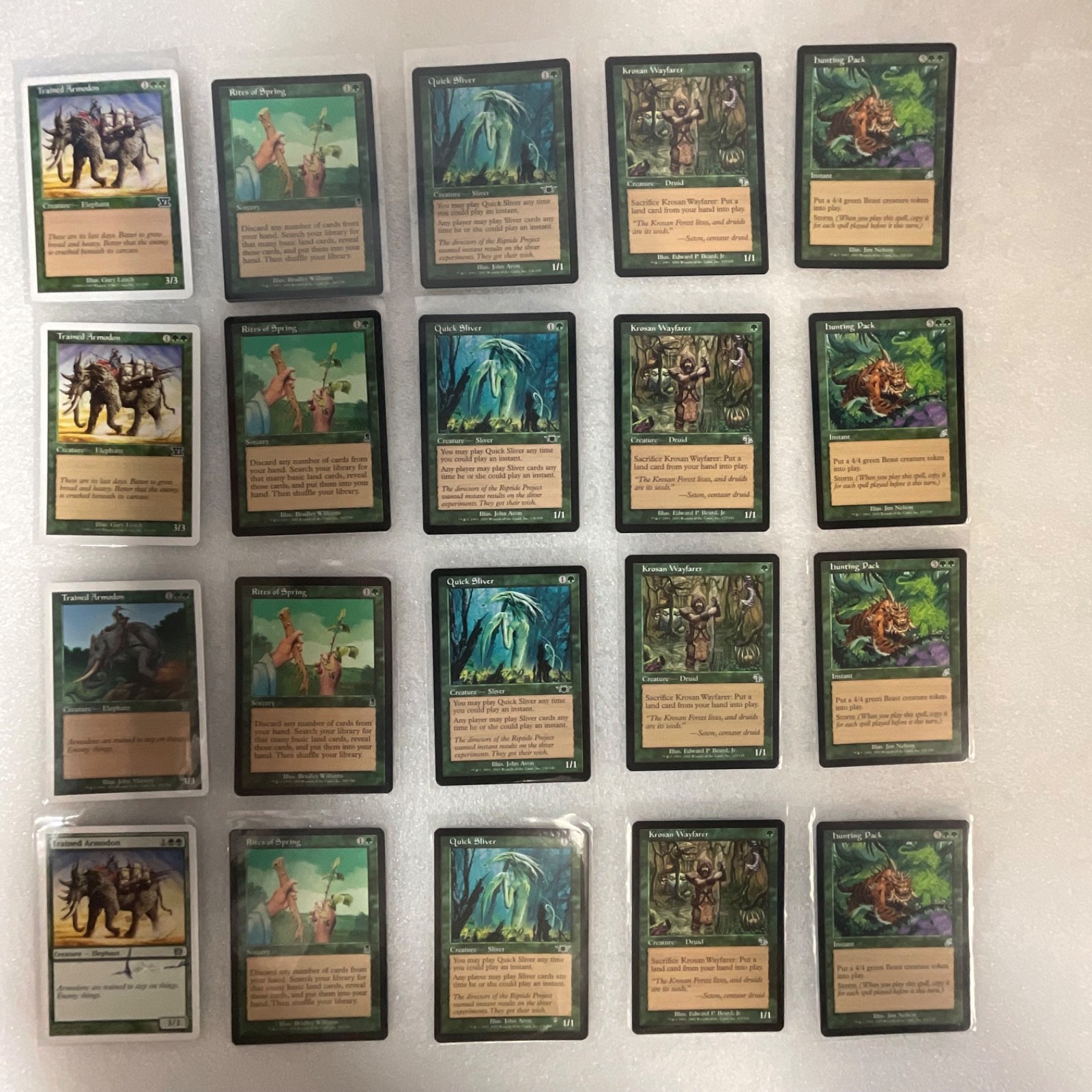 MTG 20 Card Green Lot Mixed 6ED 7ED 8ED Odyssey Legions - Image 1