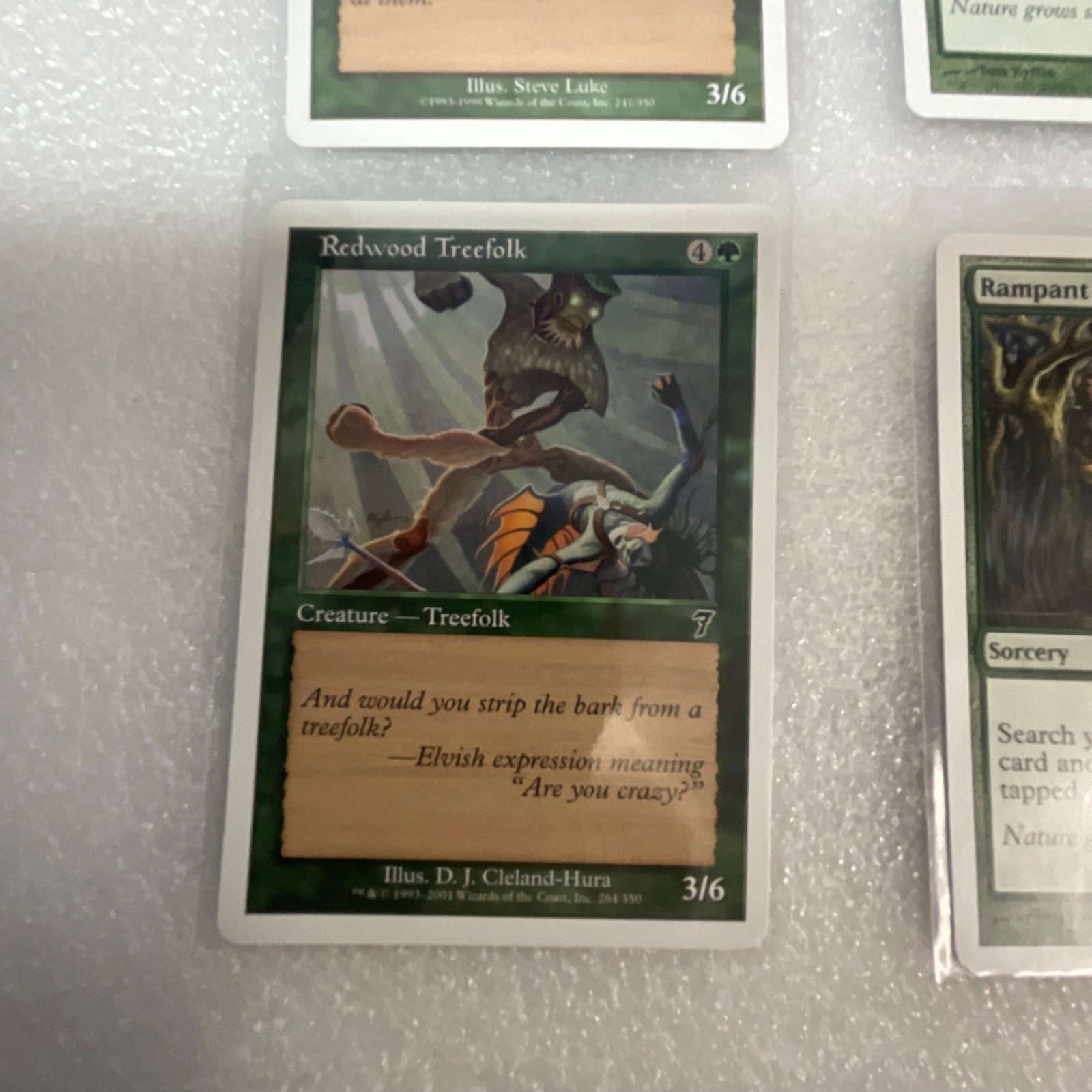 MTG 20 Card Green Lot Mixed 6ED 7ED 8ED w Glowering Rogon - Image 6