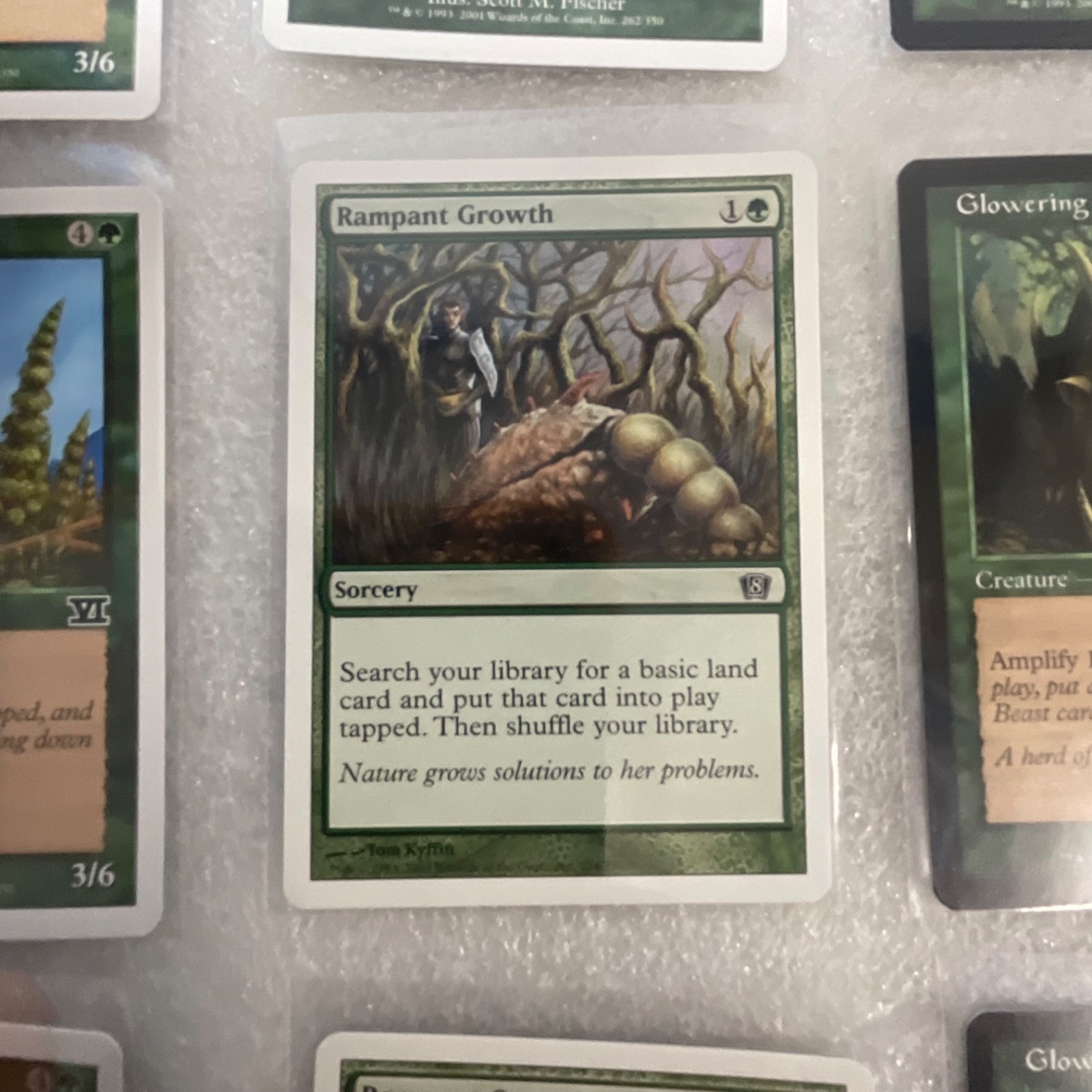 MTG 20 Card Green Lot Mixed 6ED 7ED 8ED w Glowering Rogon - Image 8